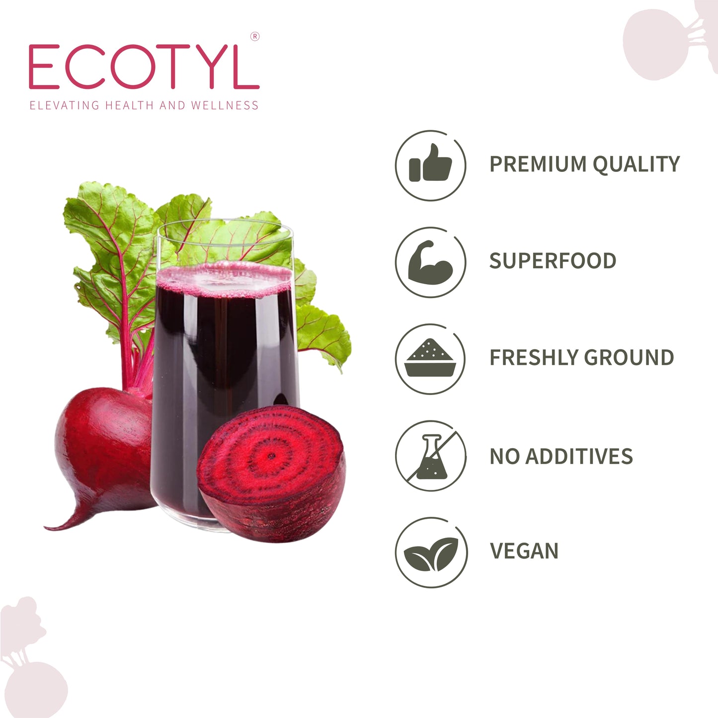 Ecotyl Beetroot Powder - 100gm