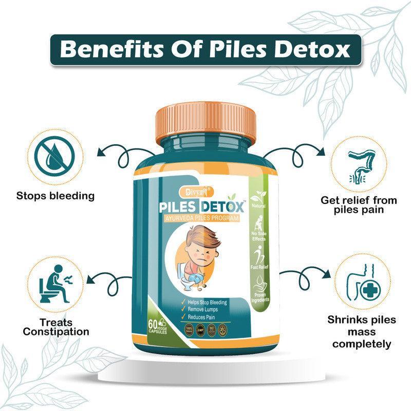 Divya Shree Piles Detox Veggie Capsule 60 Capsule