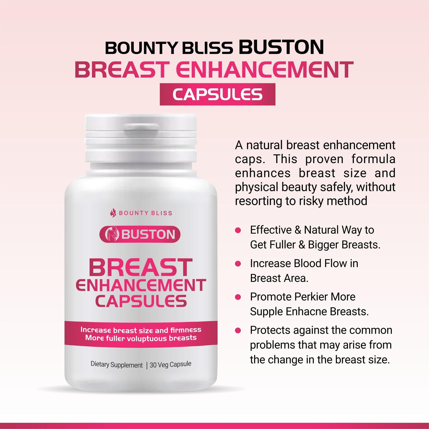 Buston Breast Enlargement Capsule - 30 Capsules