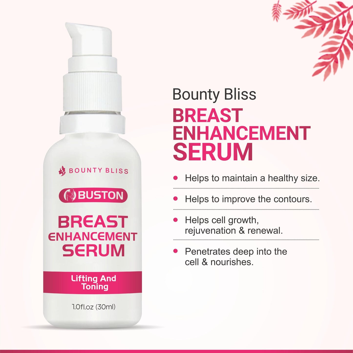 Bounty Bliss Breast Enhancement Serum for Lifting & Toning Breasts - 30ml