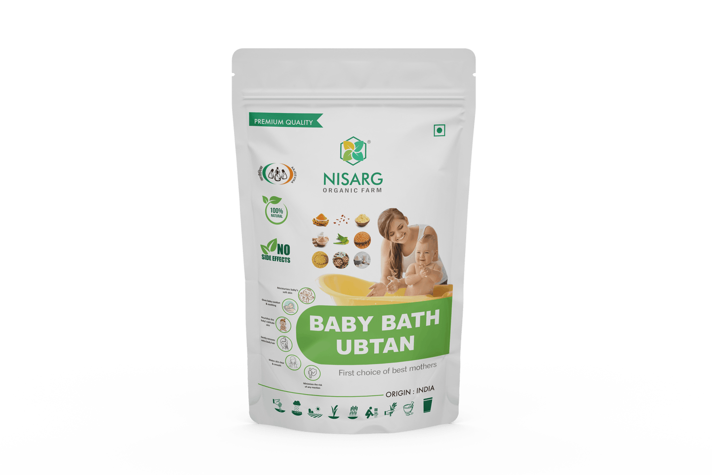 Nisarg Organic Farm Baby Bath Ubtan Powder