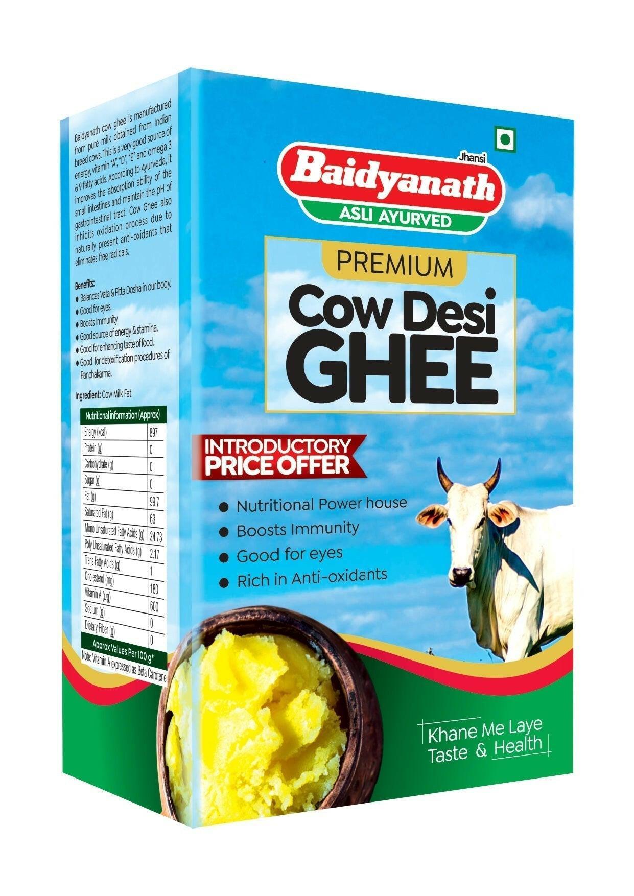 Baidyanath Premium Pure Cow Ghee for Immunity, Eyes & Antioxidant Benefits