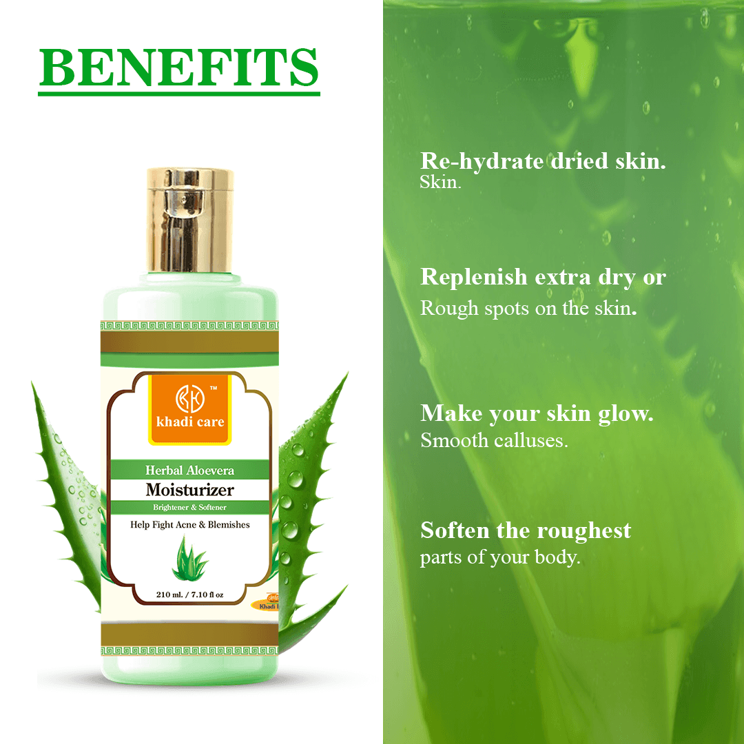 Khadi Care Herbal Aloevera Moisturizer - 210ml