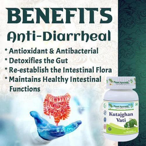 Planet Ayurveda Kutajghan Vati - 120 Tablets