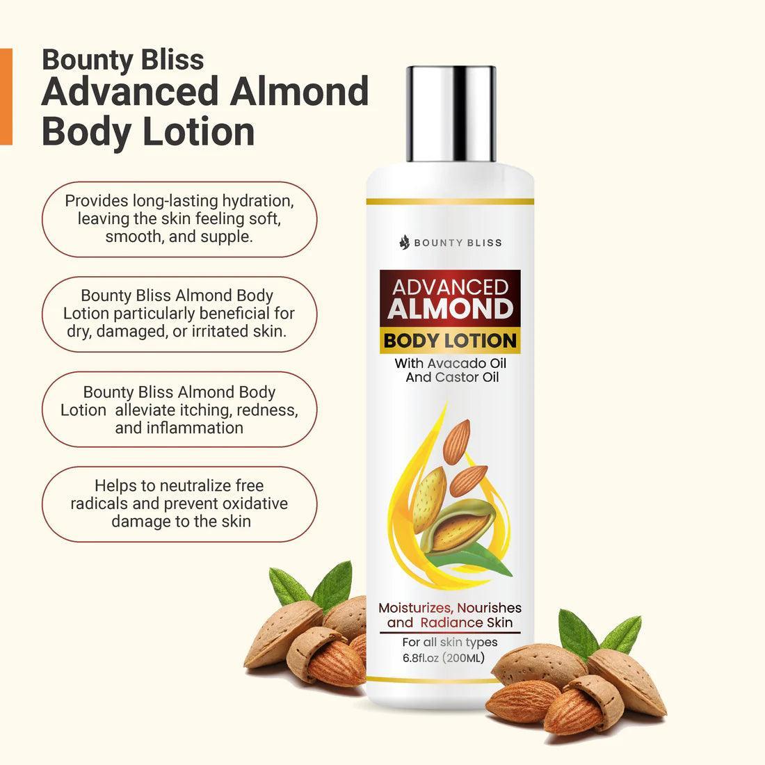 Bounty Bliss Almond Body Lotion - Moisturizing Care for Silky Smooth Skin - 200ml