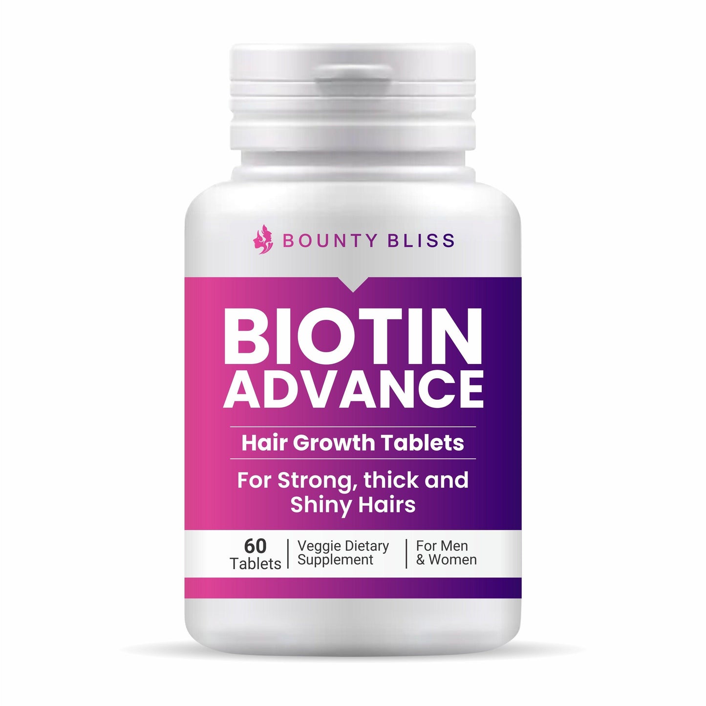 Bounty Bliss Biotin Advance Hair Growth Tablets - 60 Tablets