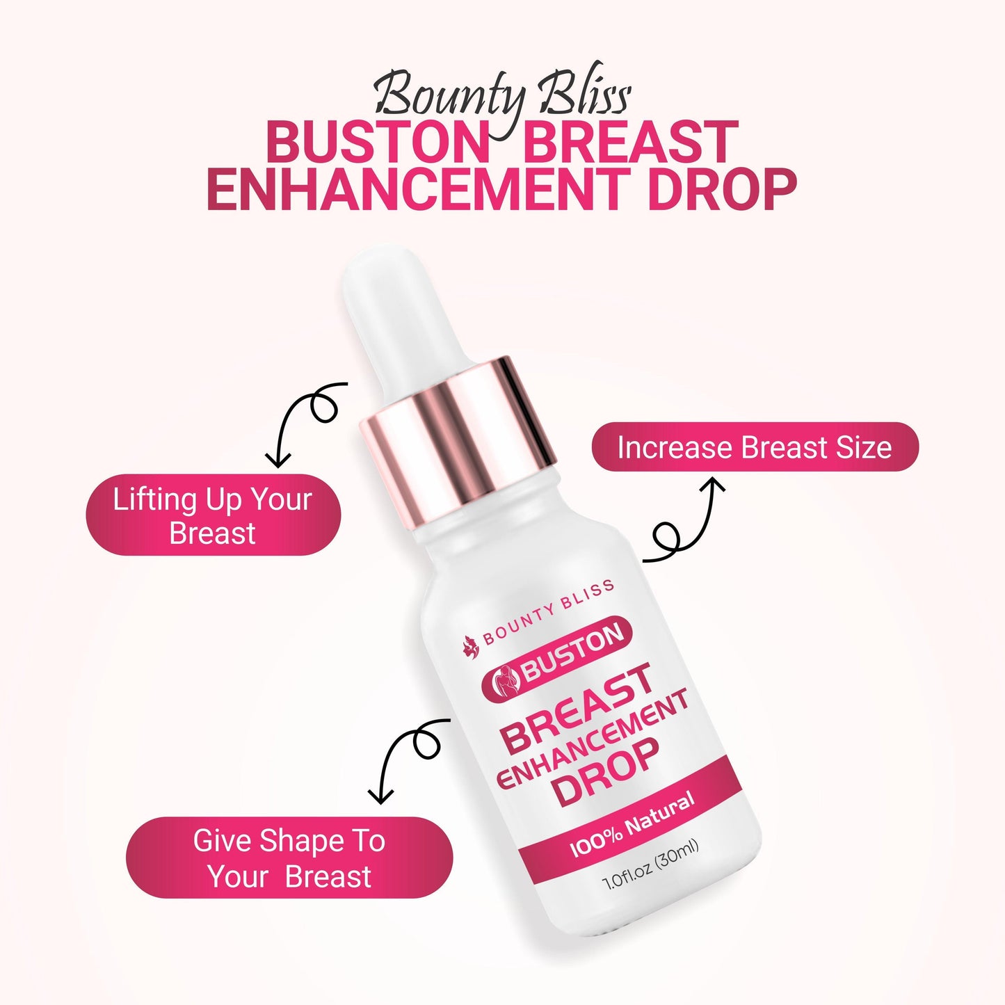 Bounty Bliss Breast Enlargement Drops for Lifting & Toning Breasts Enlargement Naturally - 30ml