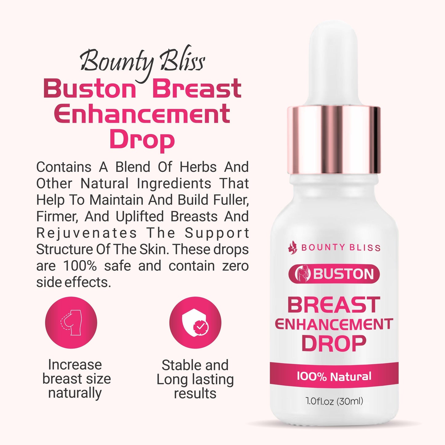 Bounty Bliss Breast Enlargement Drops for Lifting & Toning Breasts Enlargement Naturally - 30ml