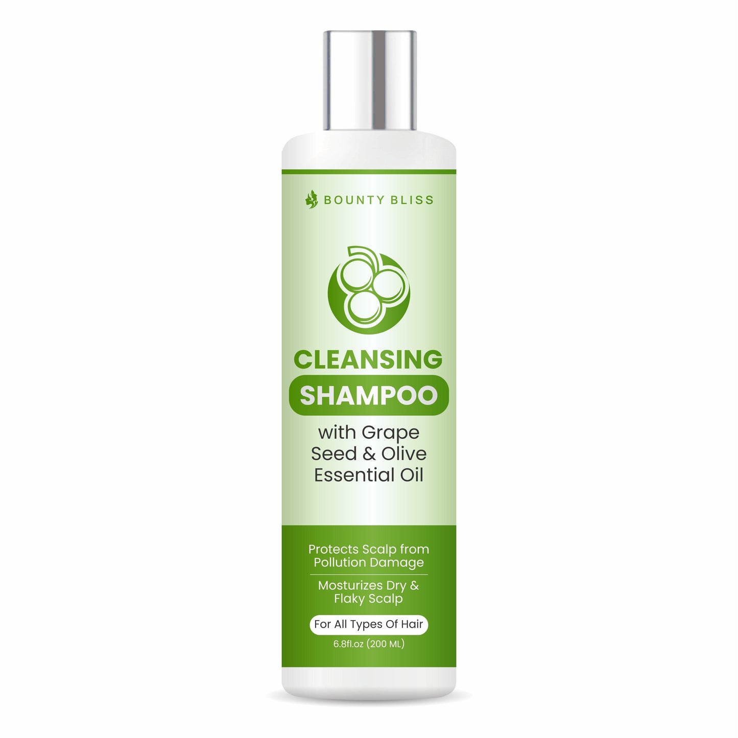 Bounty Bliss Cleansing Shampoo with Grape Seed & Olive Essential Oil – 200ml