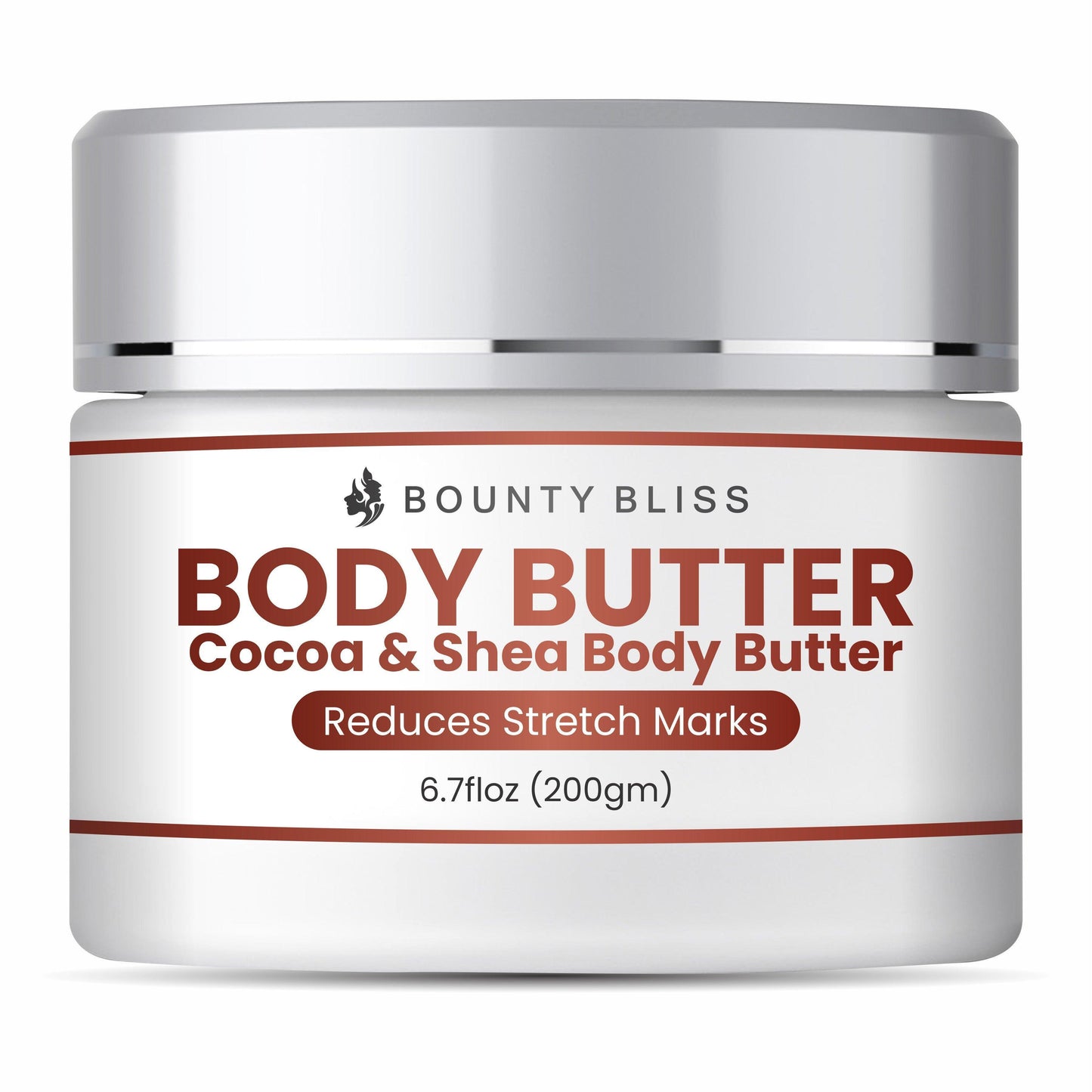 Bounty Bliss Cocoa & Shea Body Butter Stretch Mark Cream - Nourish & Smooth Skin Care - 200gm
