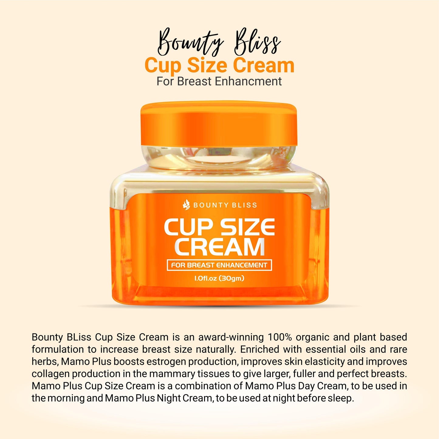Bounty Bliss Cup Size Cream - 30gm