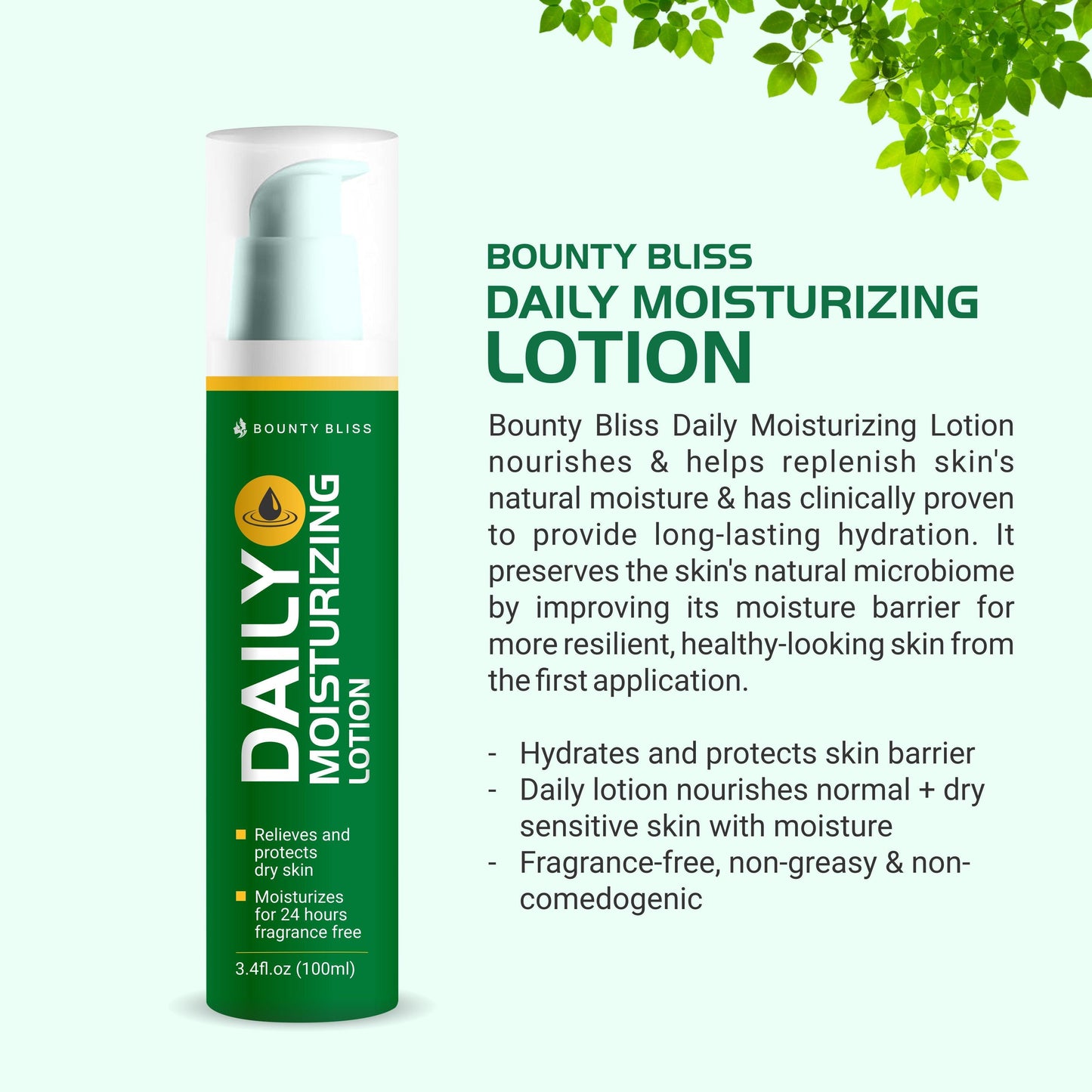 Bounty Bliss Daily Moisturizing Lotion or Women & Men, Dry Skin,For Everyday Use - 100ml