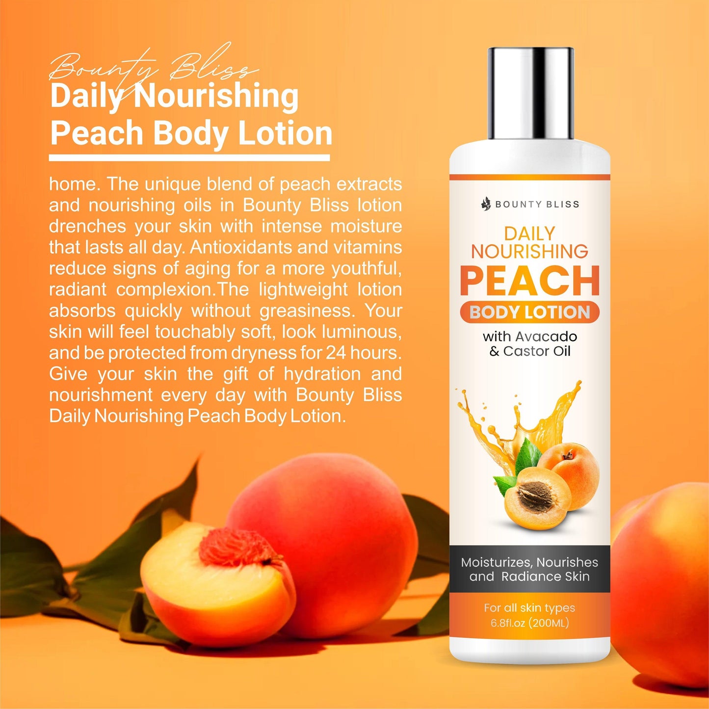 Bounty Bliss Daily Nourishing Peach Body Lotion - 200ml