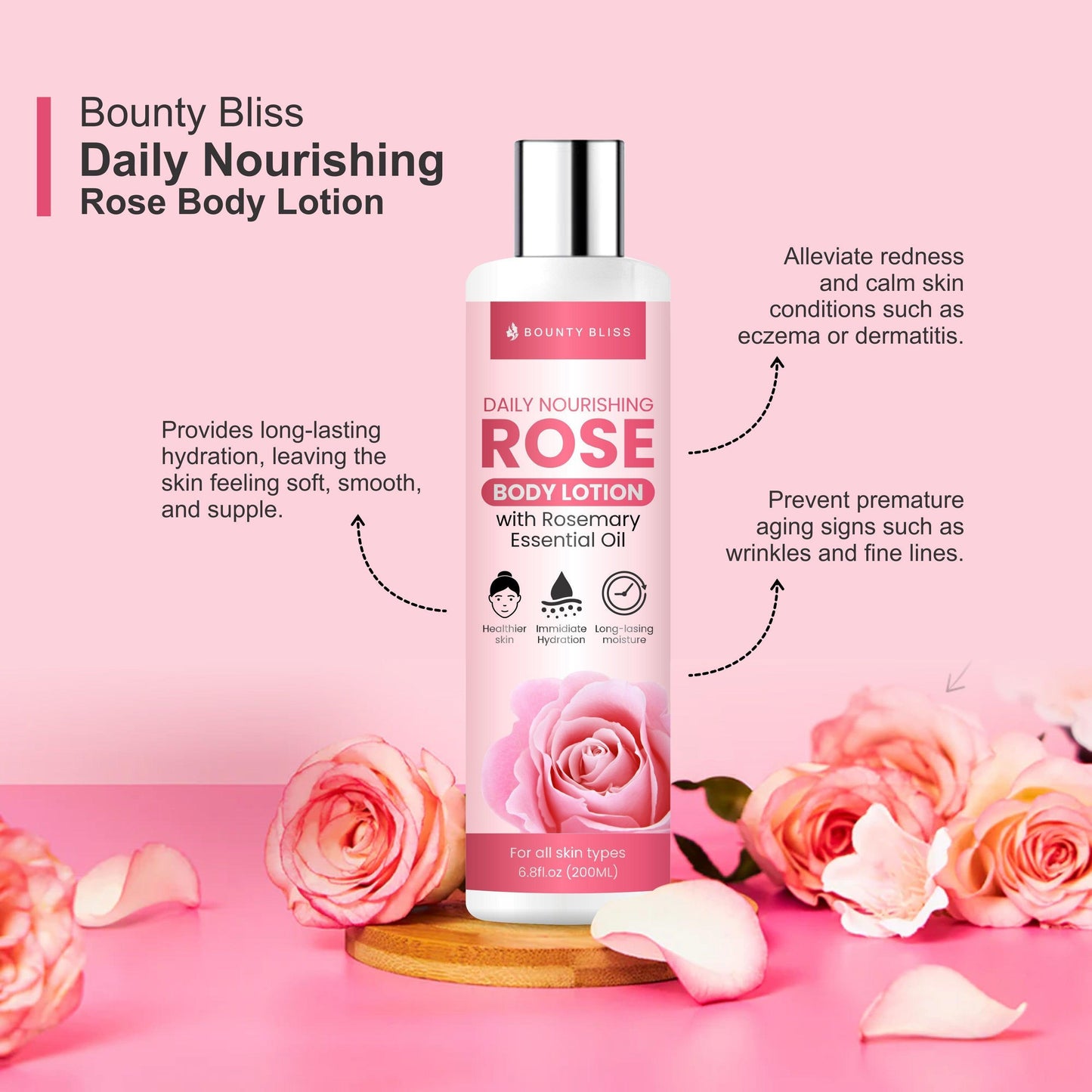 Bounty Bliss Daily Nourishing Rose Body Lotion - 200ml