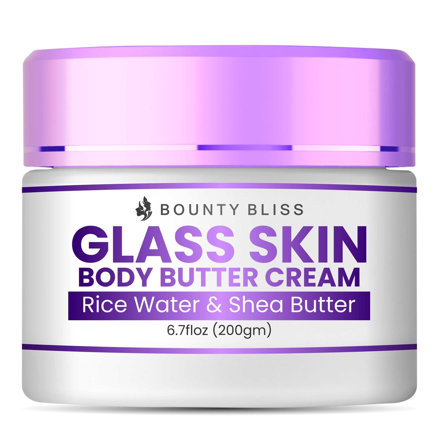 Bounty Bliss Glass Skin Rice Water & Shea Body Butter - Hydrate and Glow Naturally - 200gm