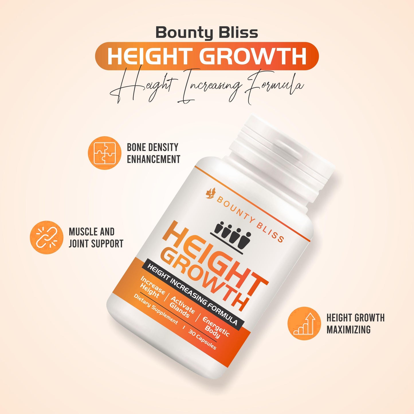 Bounty Bliss Height Growth Capsules - 30 Capsules