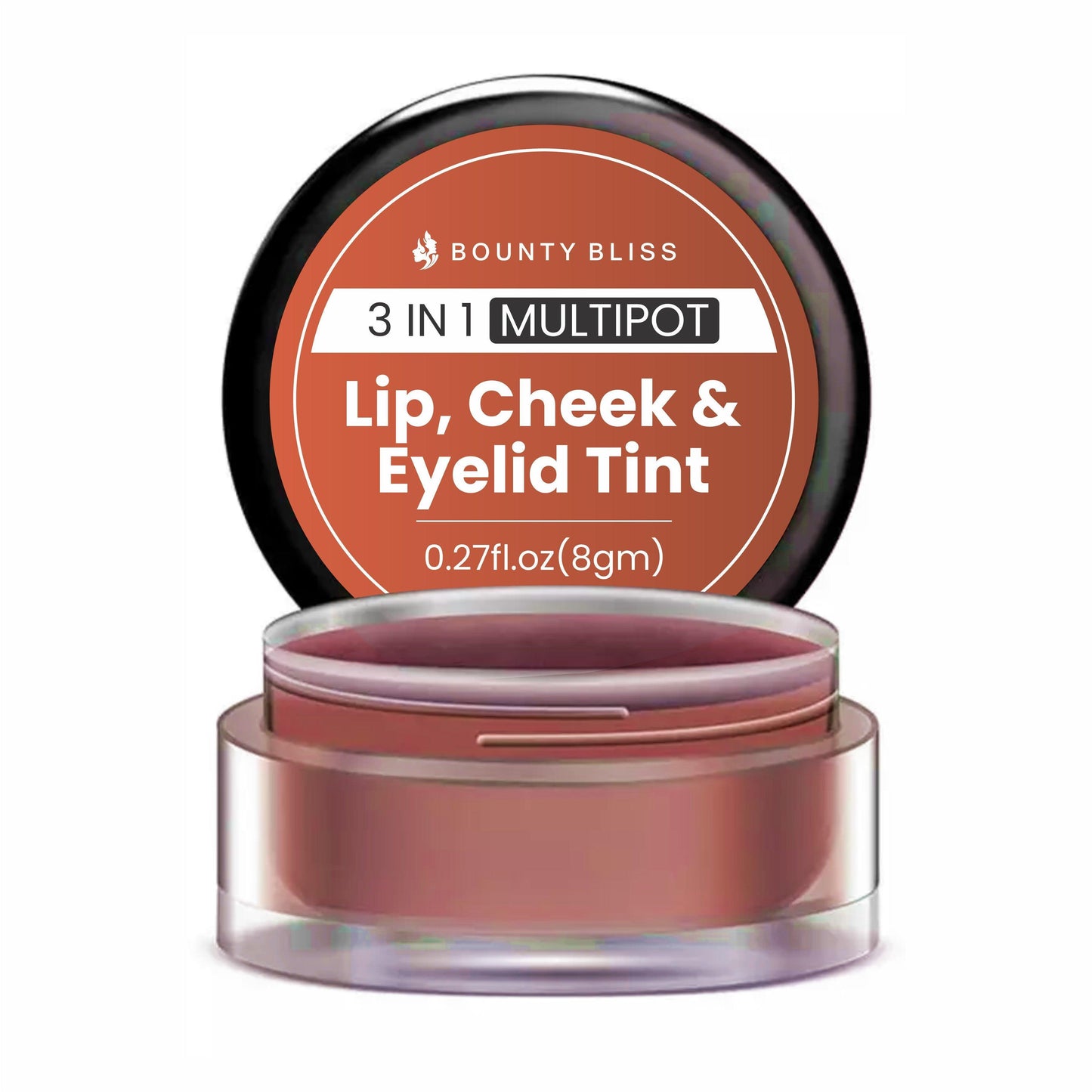 Bounty Bliss Lip, Cheek and Eyelid Tint ( Deep Peach Pink) For Lips & Cheeks Enriched with Natural Fruit Extracts