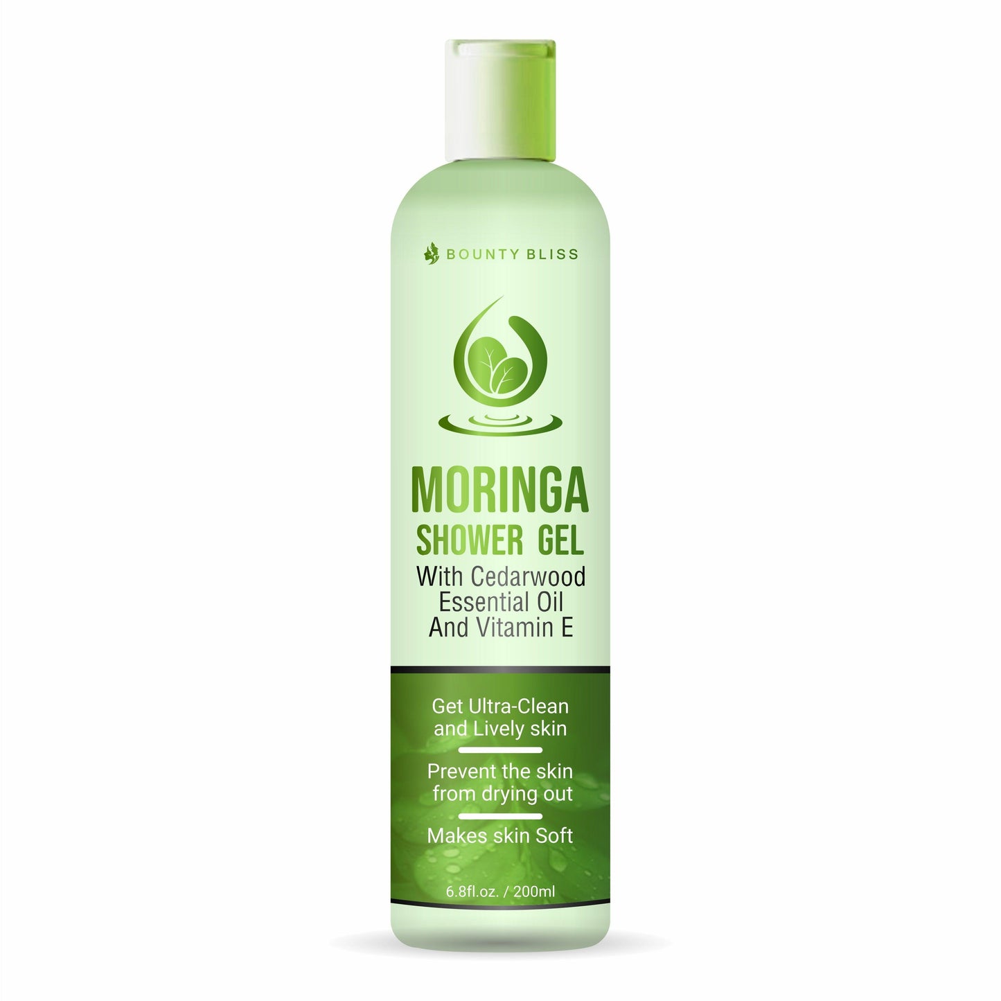 Bounty Bliss Moringa Shower Gel - Refreshing Cleanse with Natural Moringa Extract - 200ml
