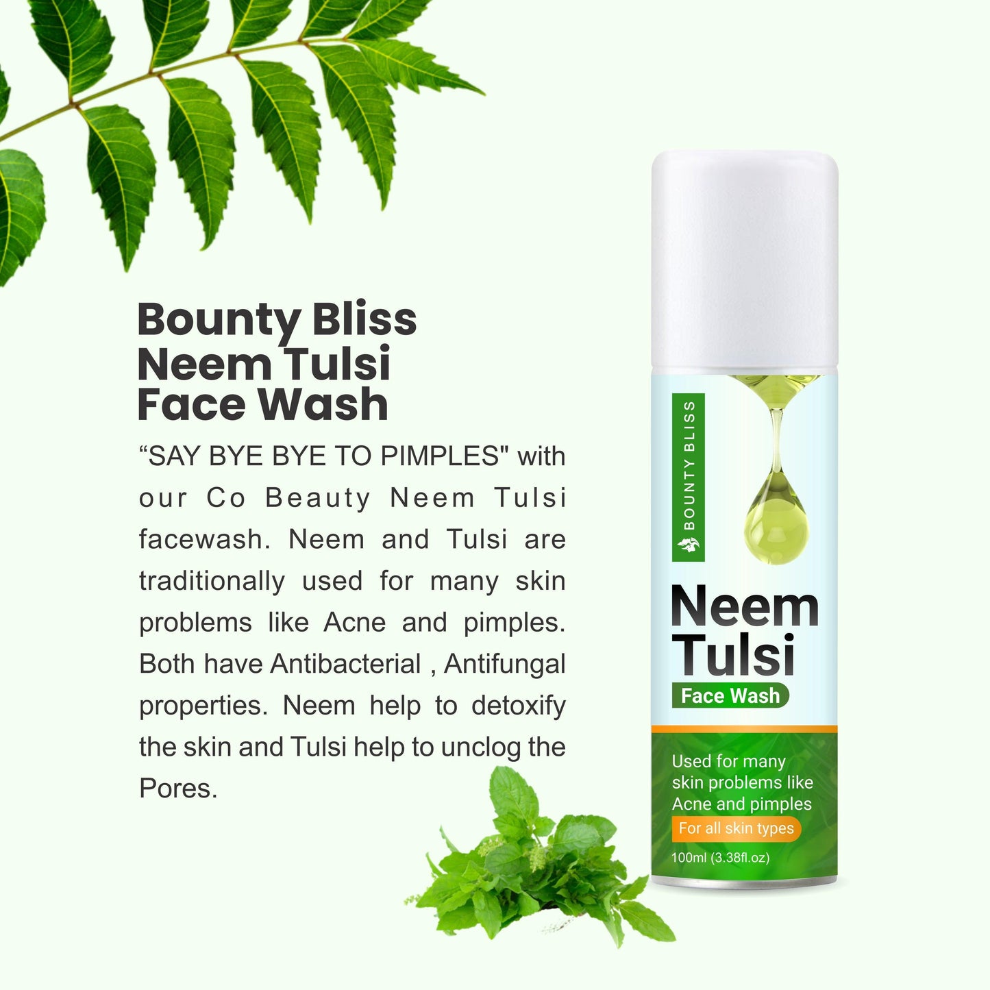 Bounty Bliss Neem Tulsi Face Wash - 100ml