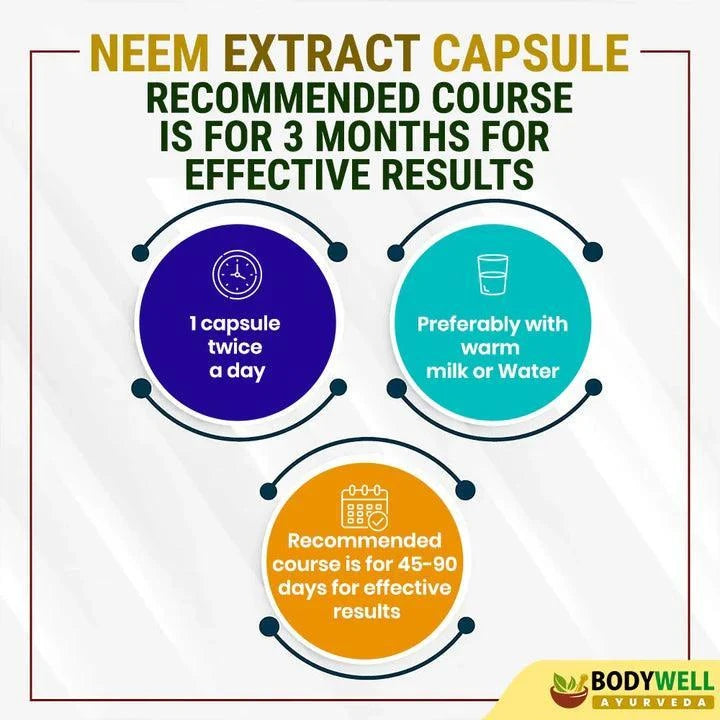 BodyWell Neem Veg Capsule - 60 Capsules