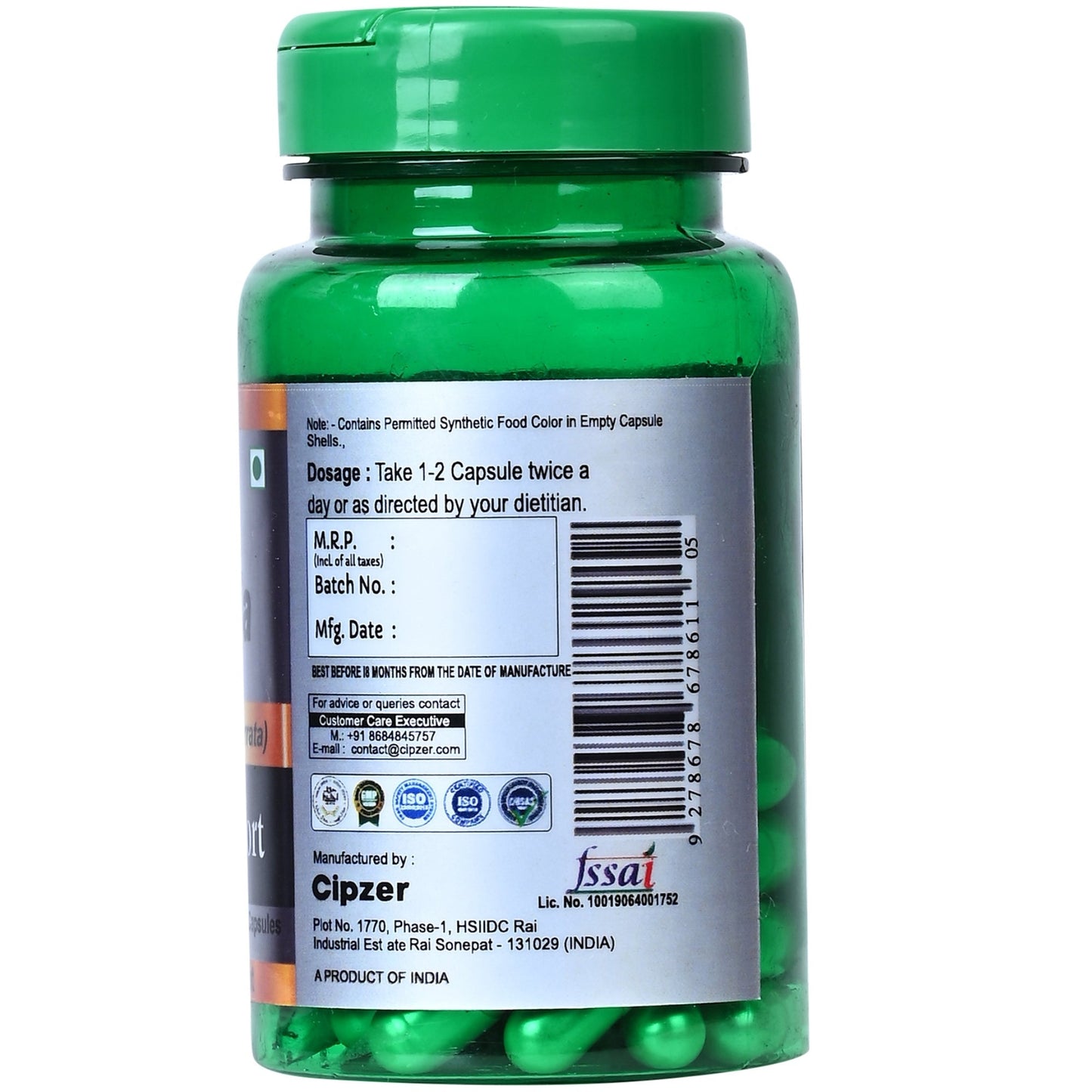 Cipzer Arjuna Capsules | Heart Health, Blood Pressure Control, Cholesterol Balance & Cardiac Wellness