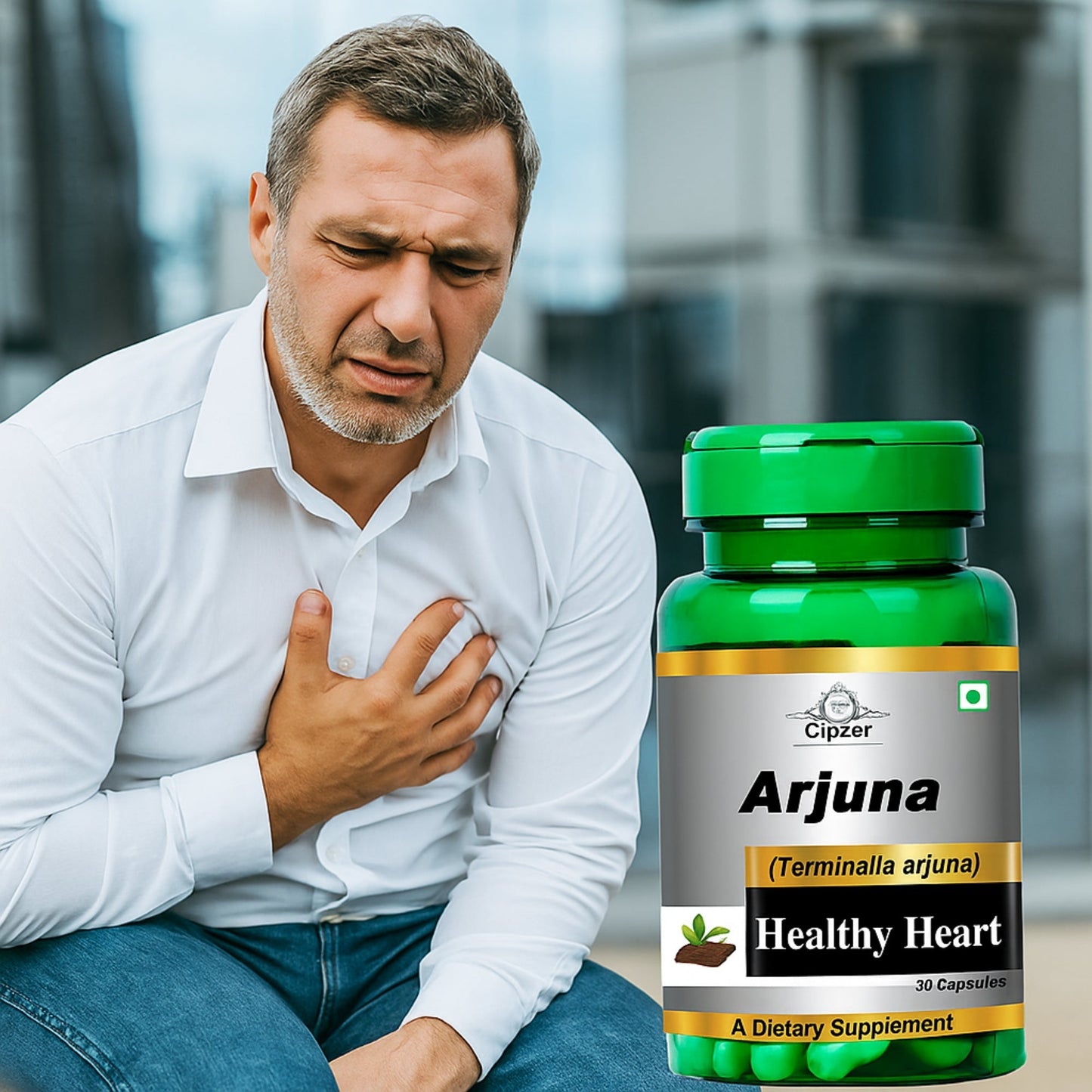 Cipzer Arjuna Capsules | Heart Health, Blood Pressure Control, Cholesterol Balance & Cardiac Wellness
