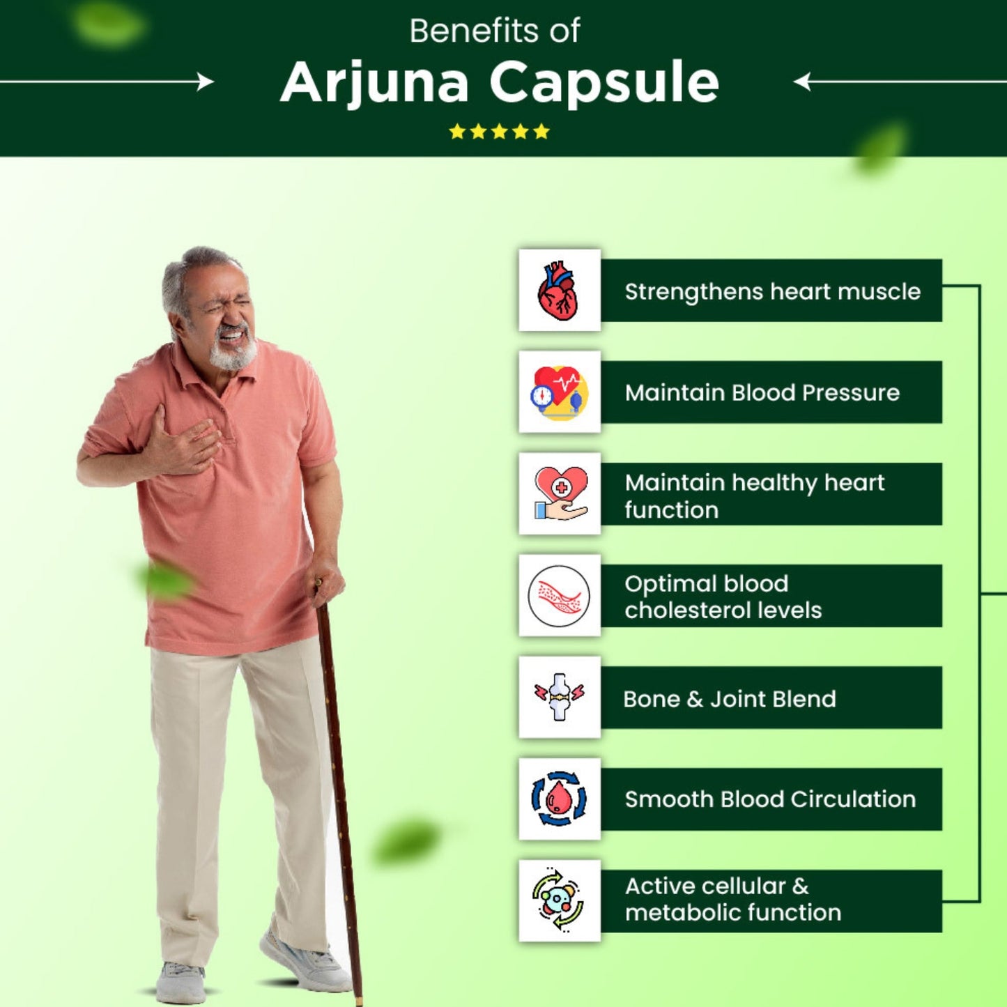 Cipzer Arjuna Capsules | Heart Health, Blood Pressure Control, Cholesterol Balance & Cardiac Wellness