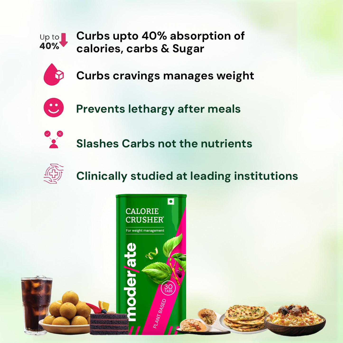 Moderate Calorie Crusher Tablet - 30 Tablets (Tin Box)