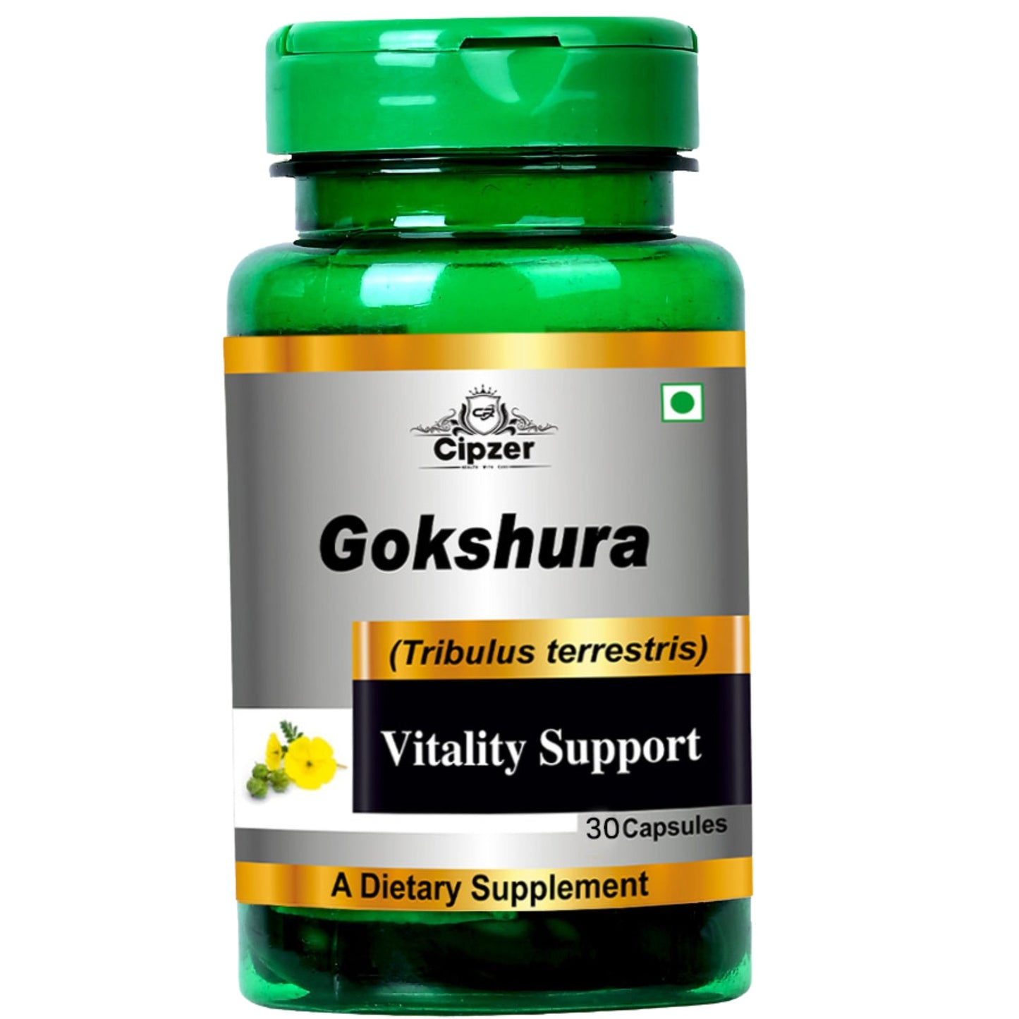 Cipzer Gokshura Capsules | Boosts Strength, Stamina, Libido, Urinary & Reproductive Health