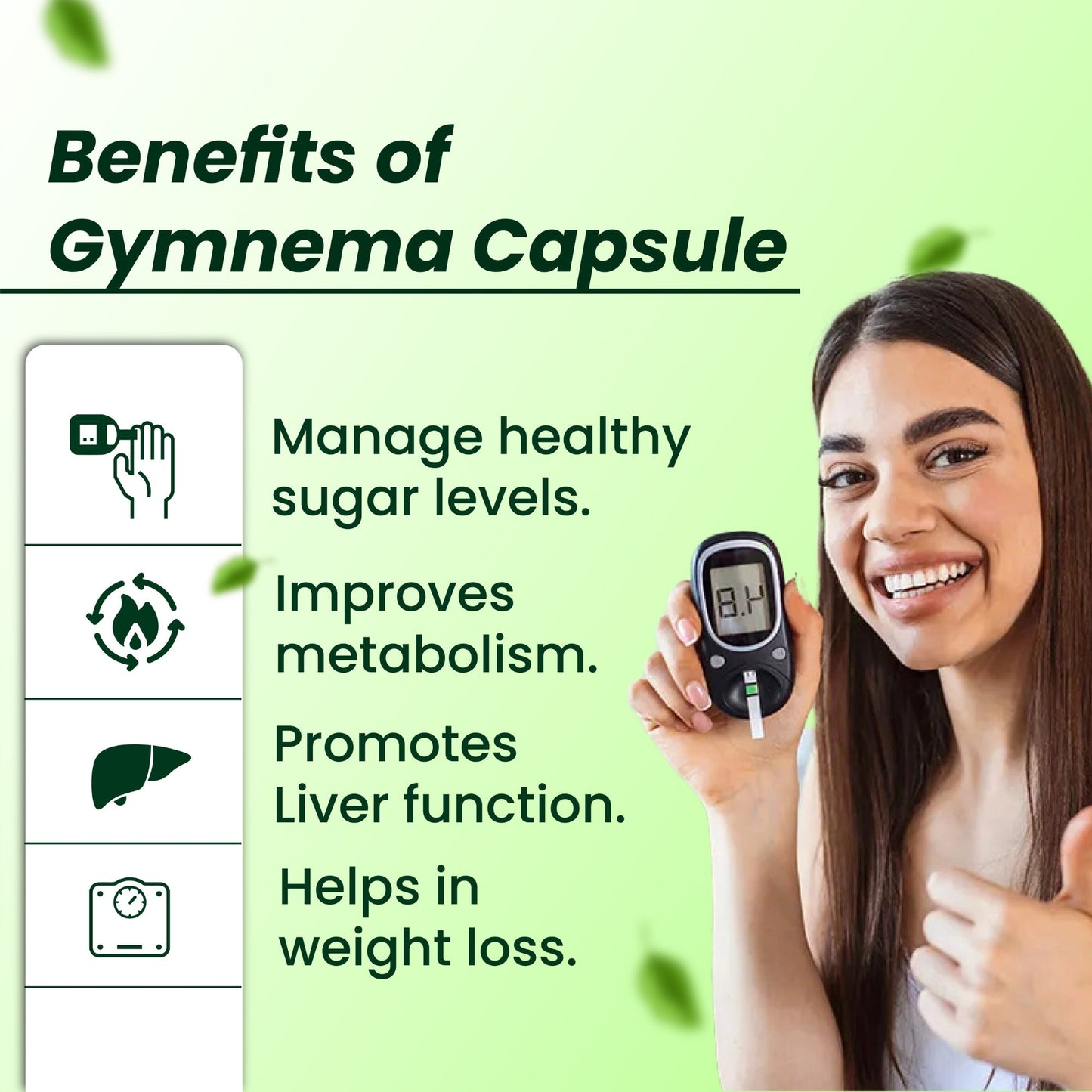 Cipzer Gymnema Capsules | Herbal Sugar Control, Weight Management & Metabolic Health Support
