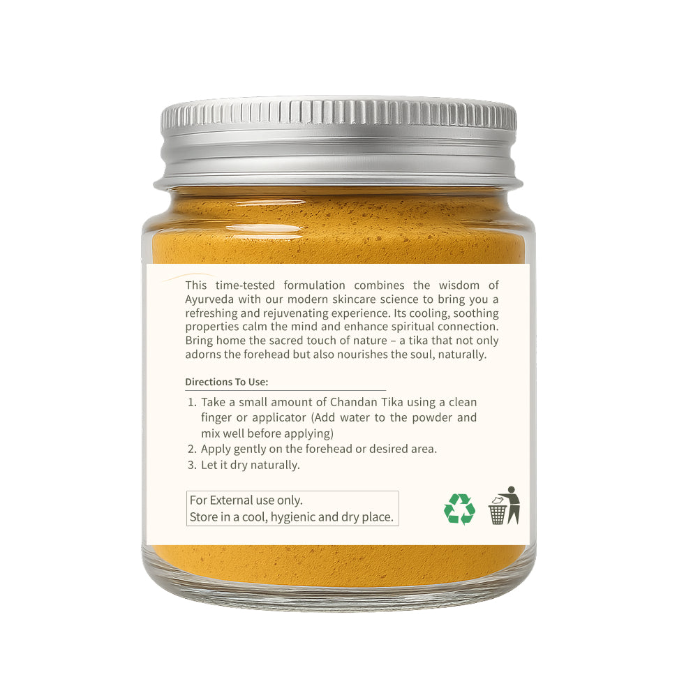 Ecotyl Chandan Teeka | Natural Sandalwood Teeka | Puja & Meditation | 50g