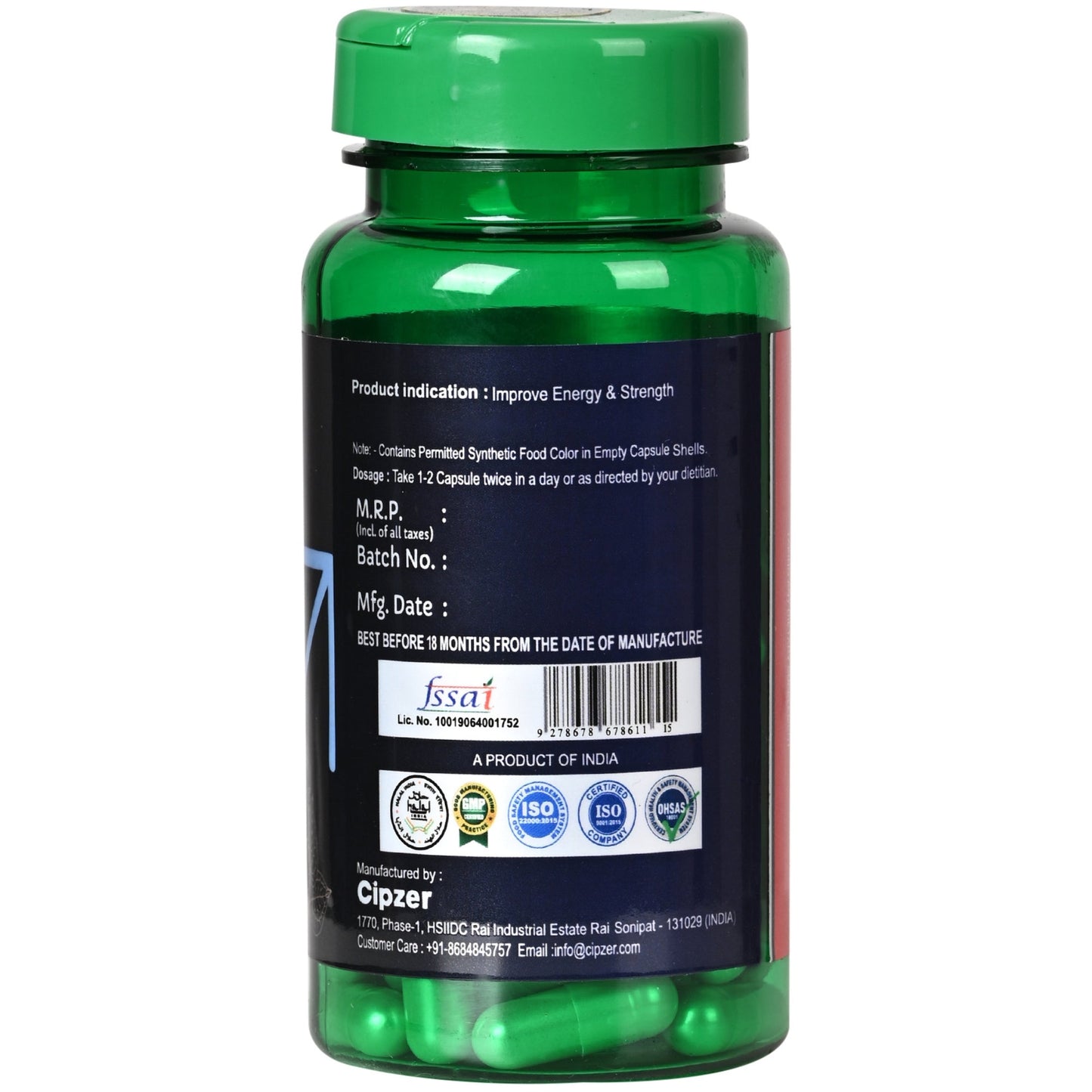 Cipzer Horny Goat Weed 30 Capsules | Natural Booster For Sexual Stamina, Power, Erection & Performance