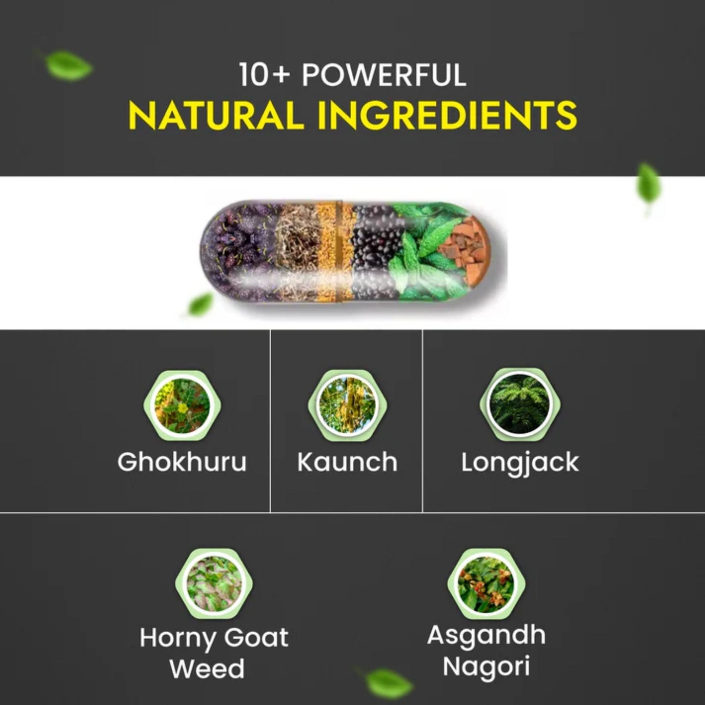 Cipzer Iron Man 10 Capsules | Herbal Stamina, Erection, Sexual Power & Timing Enhancer for Men