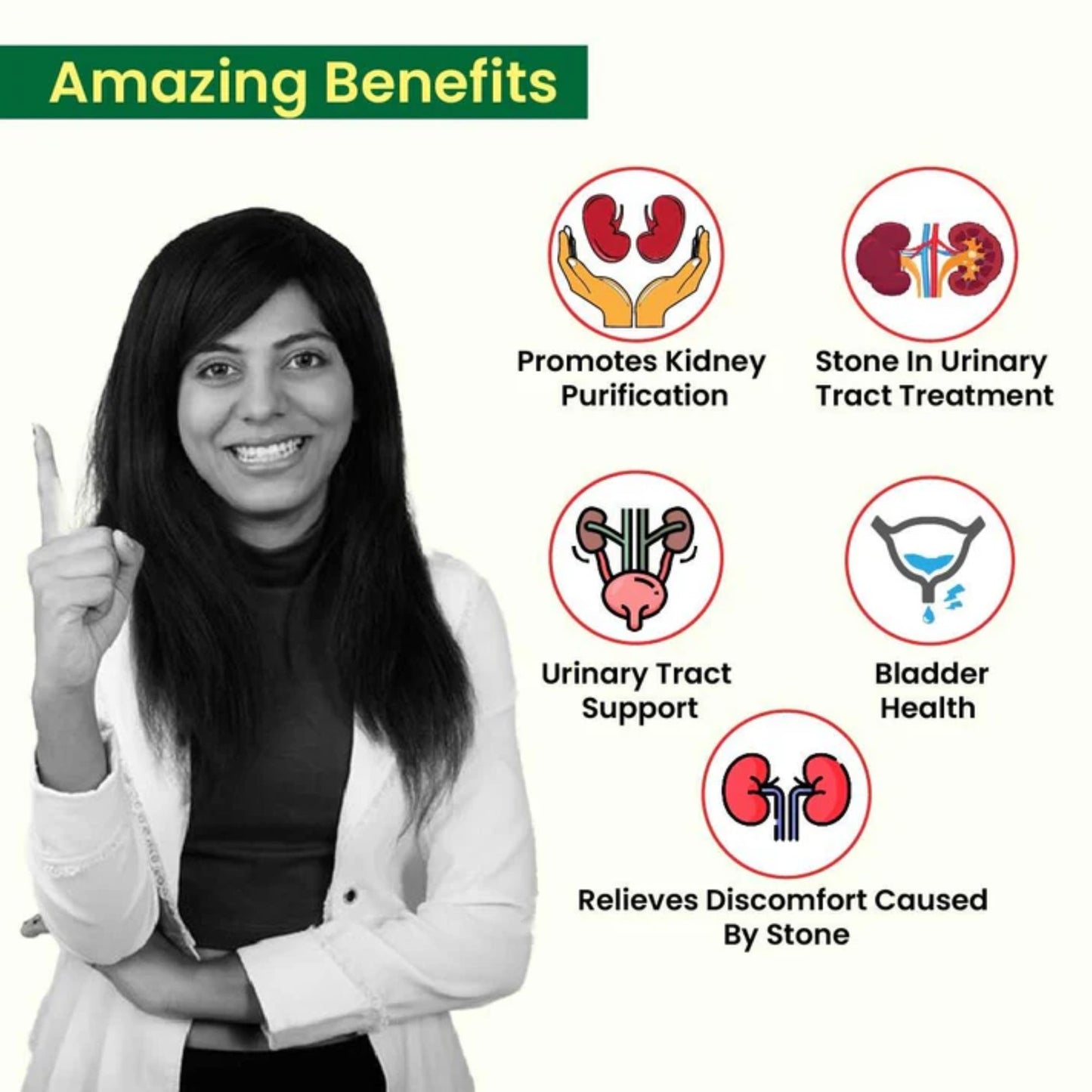 Cipzer Kidney Wellness 60 Capsules | Herbal Support For Kidney Stones, Urinary Tract & Detox Health