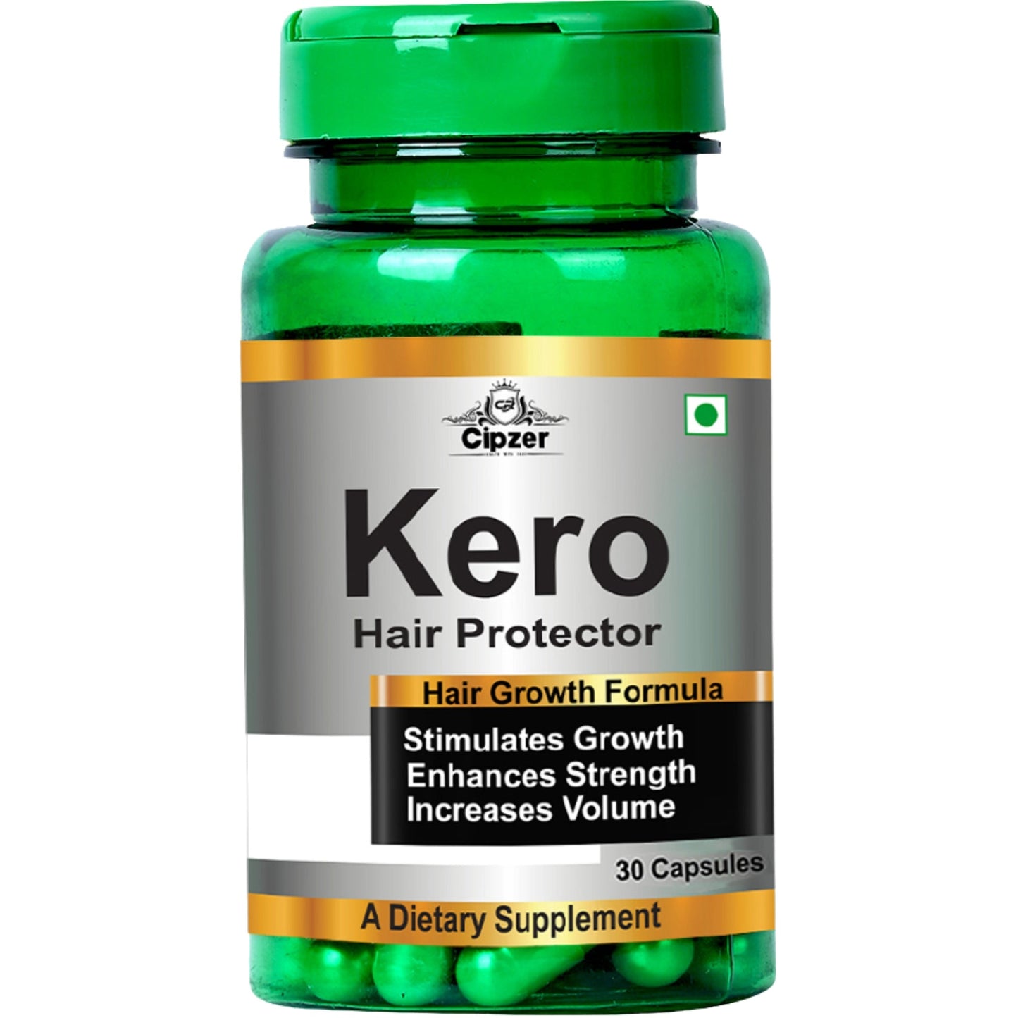 Cipzer Kero Hair Protector Capsules | Prevent Hair Fall, Boost Hair Growth & Strengthen Roots Naturally