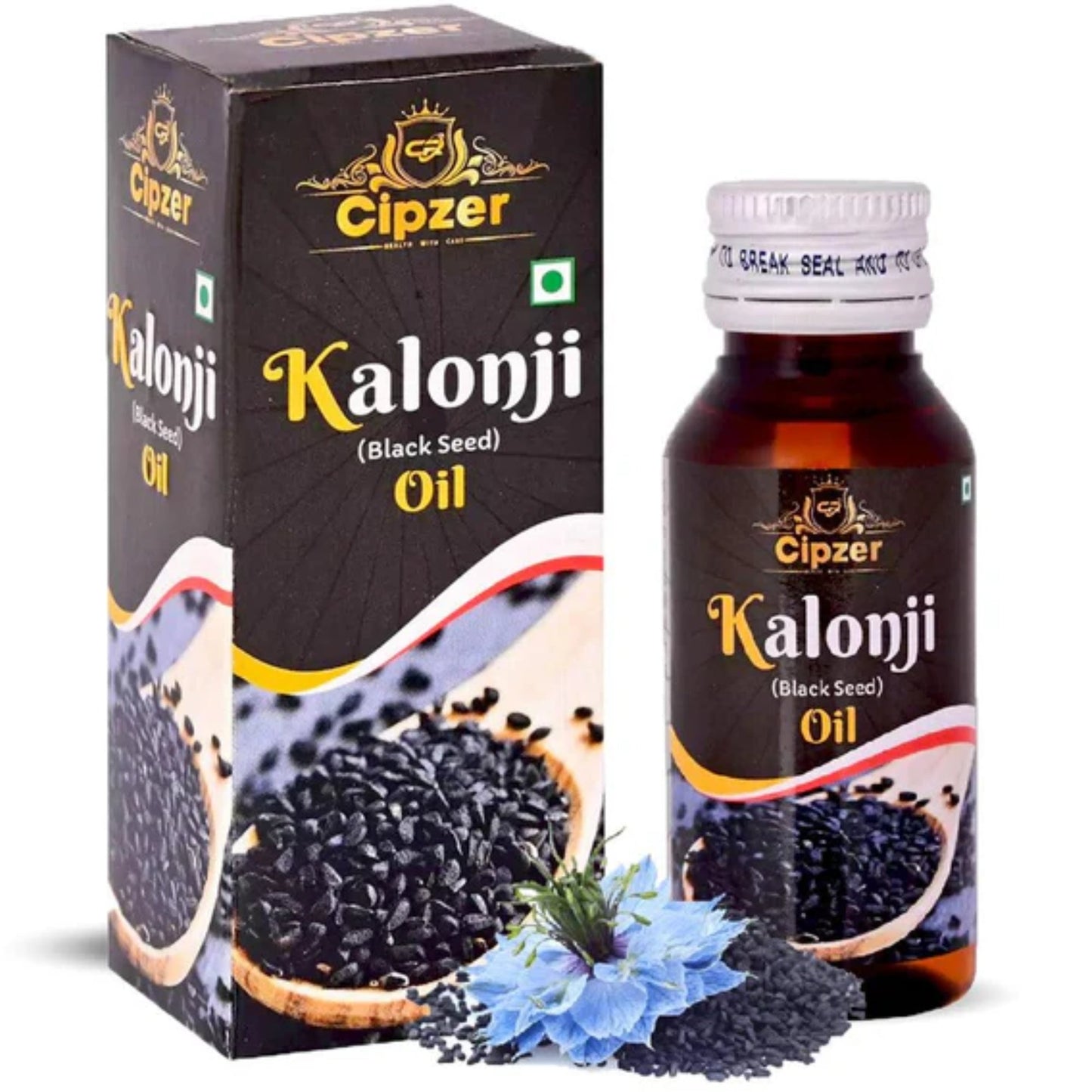 Cipzer Kalonji Oil | Herbal Cold Press Oil For Immunity Booster, Hair Growth, Skin Care & Joint Wellness