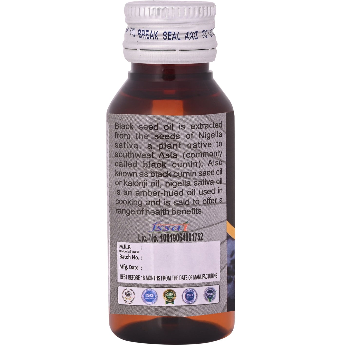 Cipzer Kalonji Oil | Herbal Cold Press Oil For Immunity Booster, Hair Growth, Skin Care & Joint Wellness