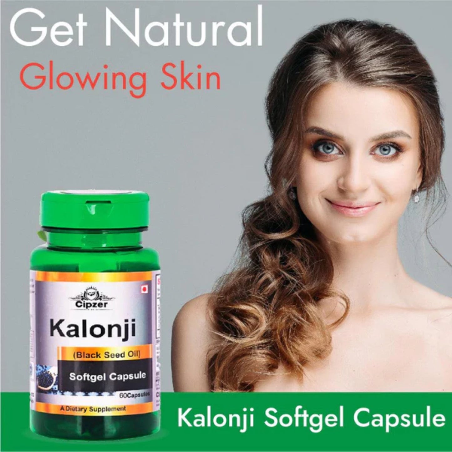 Cipzer Kalonji Capsules | Herbal Immunity Booster, Hair Growth, Skin Care & Joint Wellness