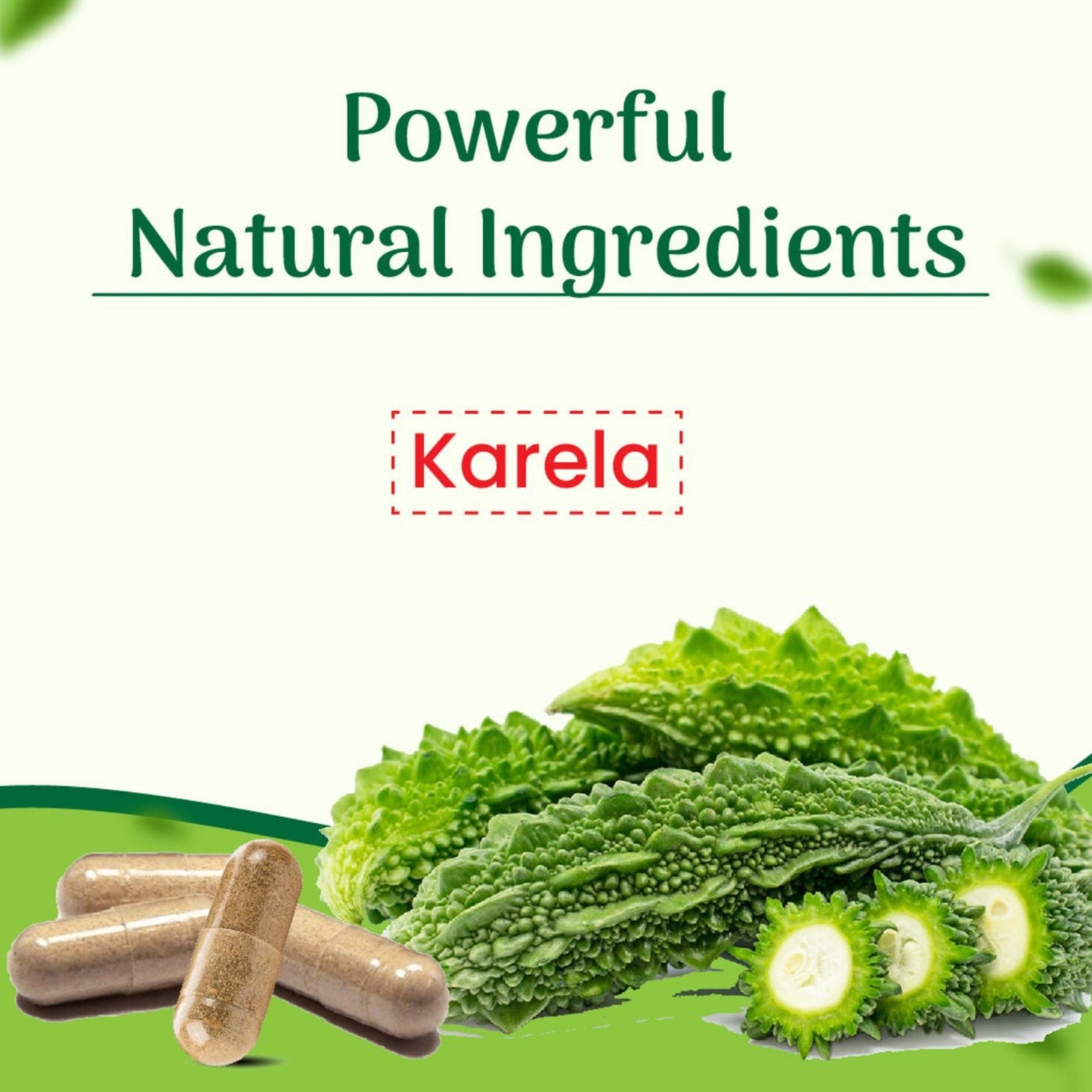 Cipzer Karela Capsules | Herbal Blood Sugar Control, Digestion, Liver Detox & Immunity Support