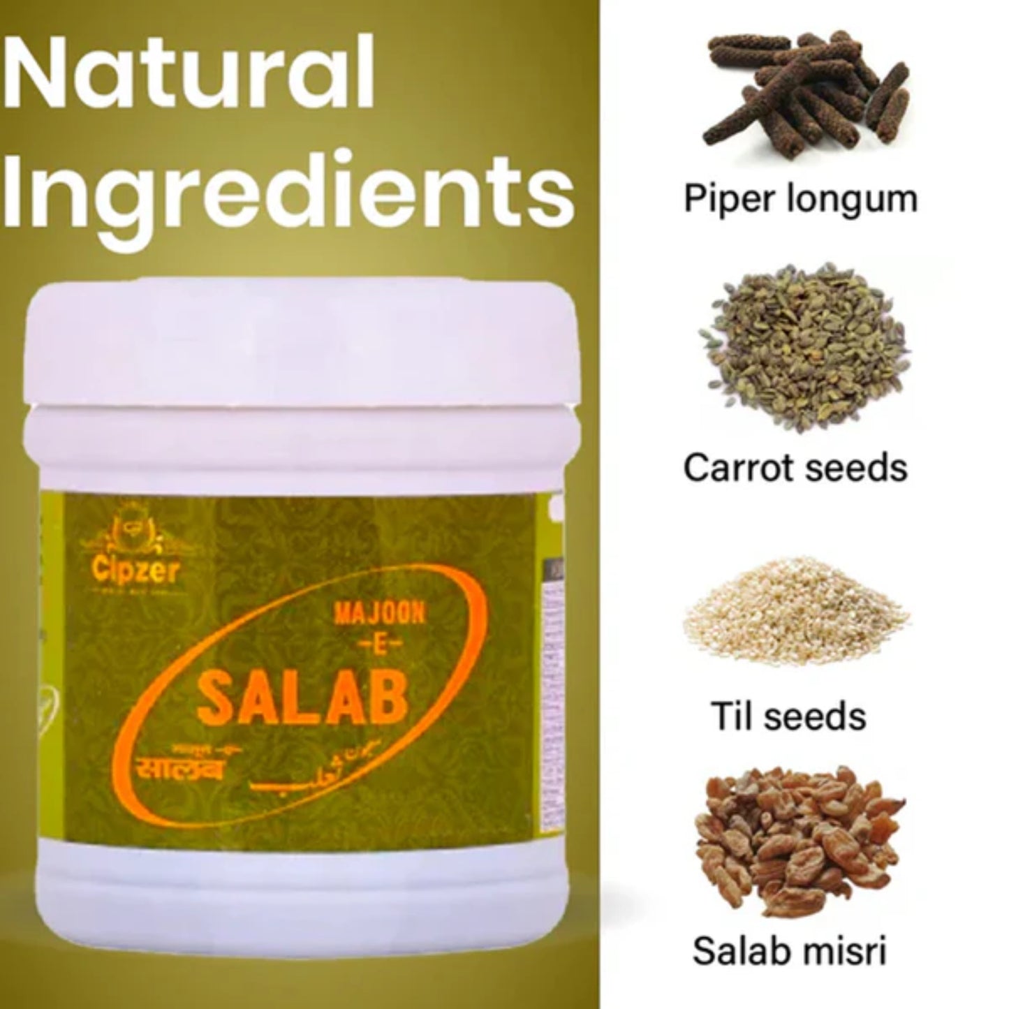 Cipzer Majoon -E- Salab - 125gm | Herbal Vitality Tonic for Strength, Stamina & Reproductive Health