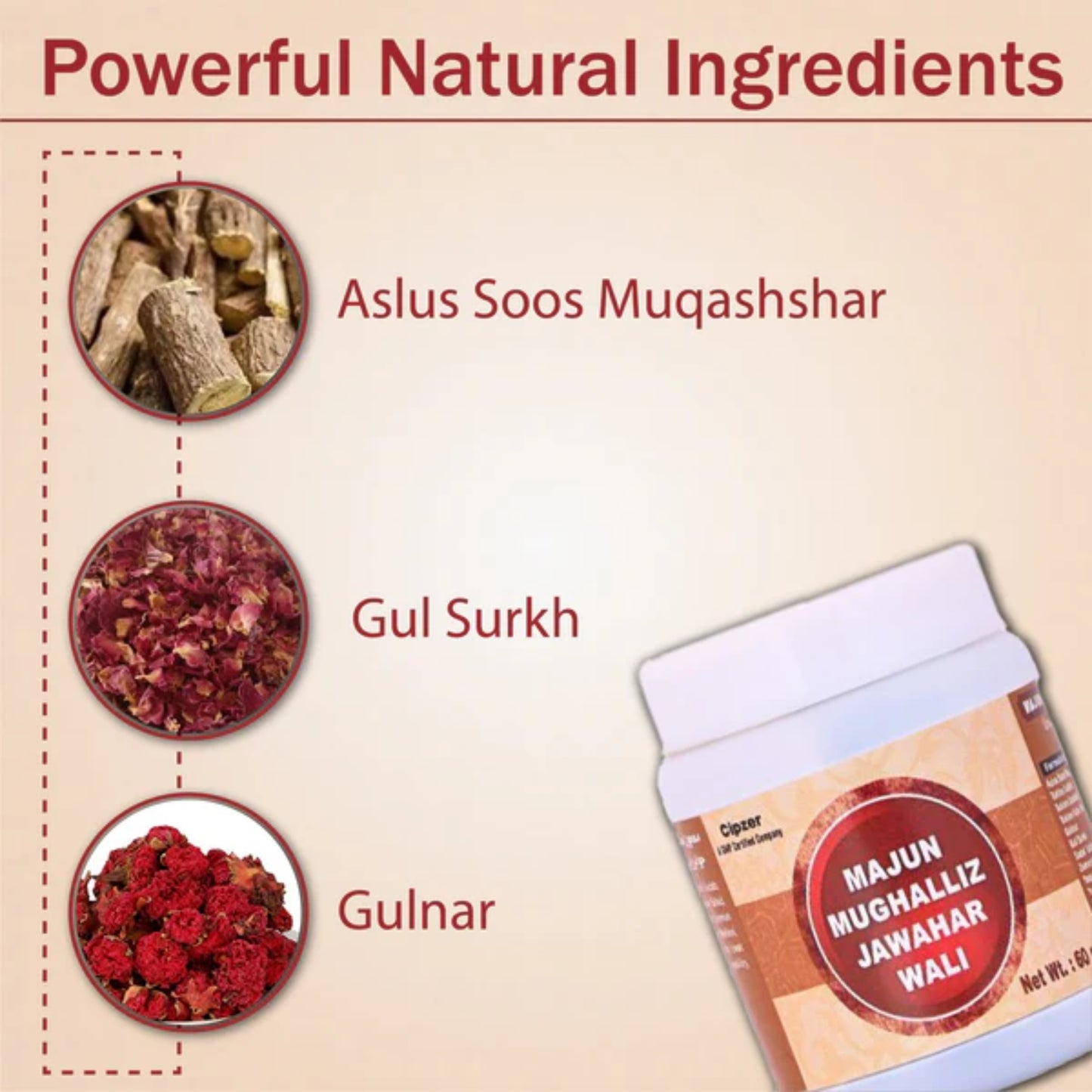 Cipzer Majun Mughalliz Jawahar Wali - 60gm