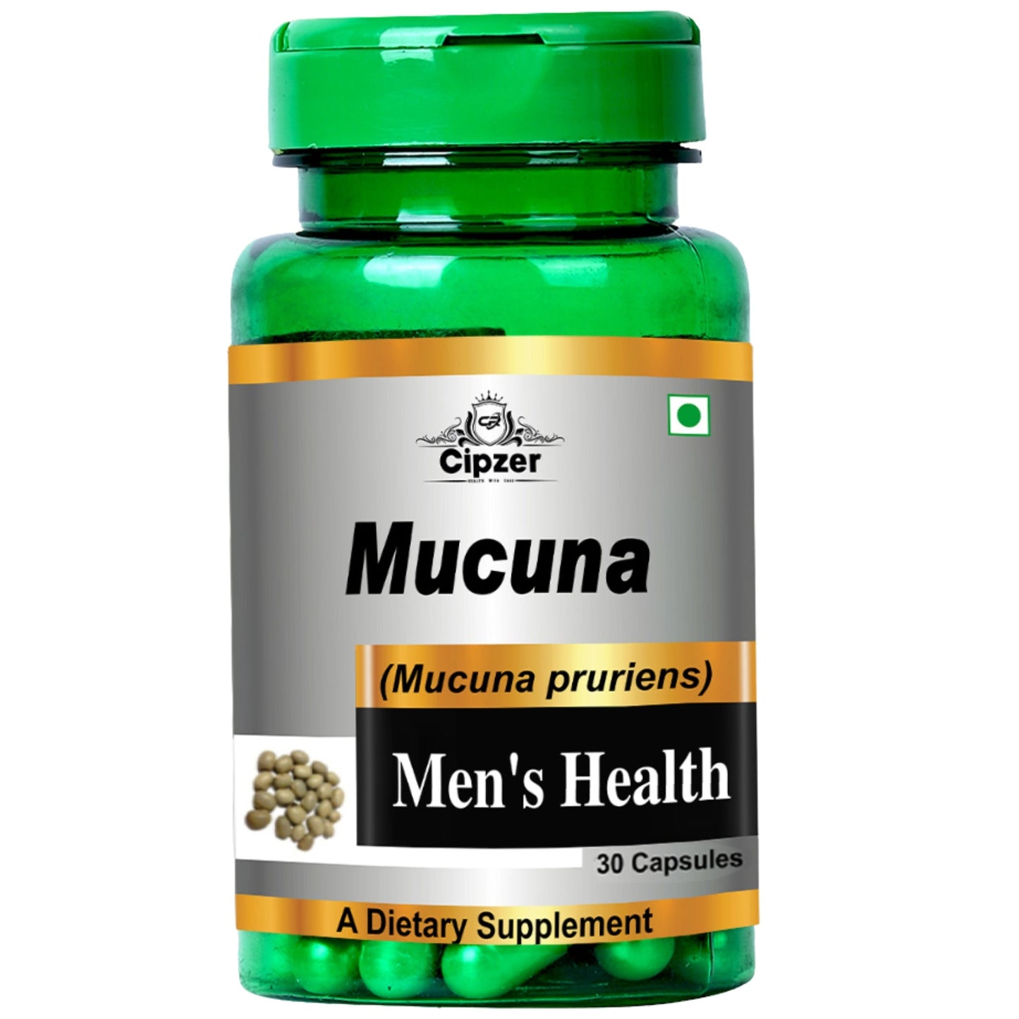 Cipzer Mucuna Capsules Boost Sexual Stamina, Enhance Libido, Improve Vitality & Energy