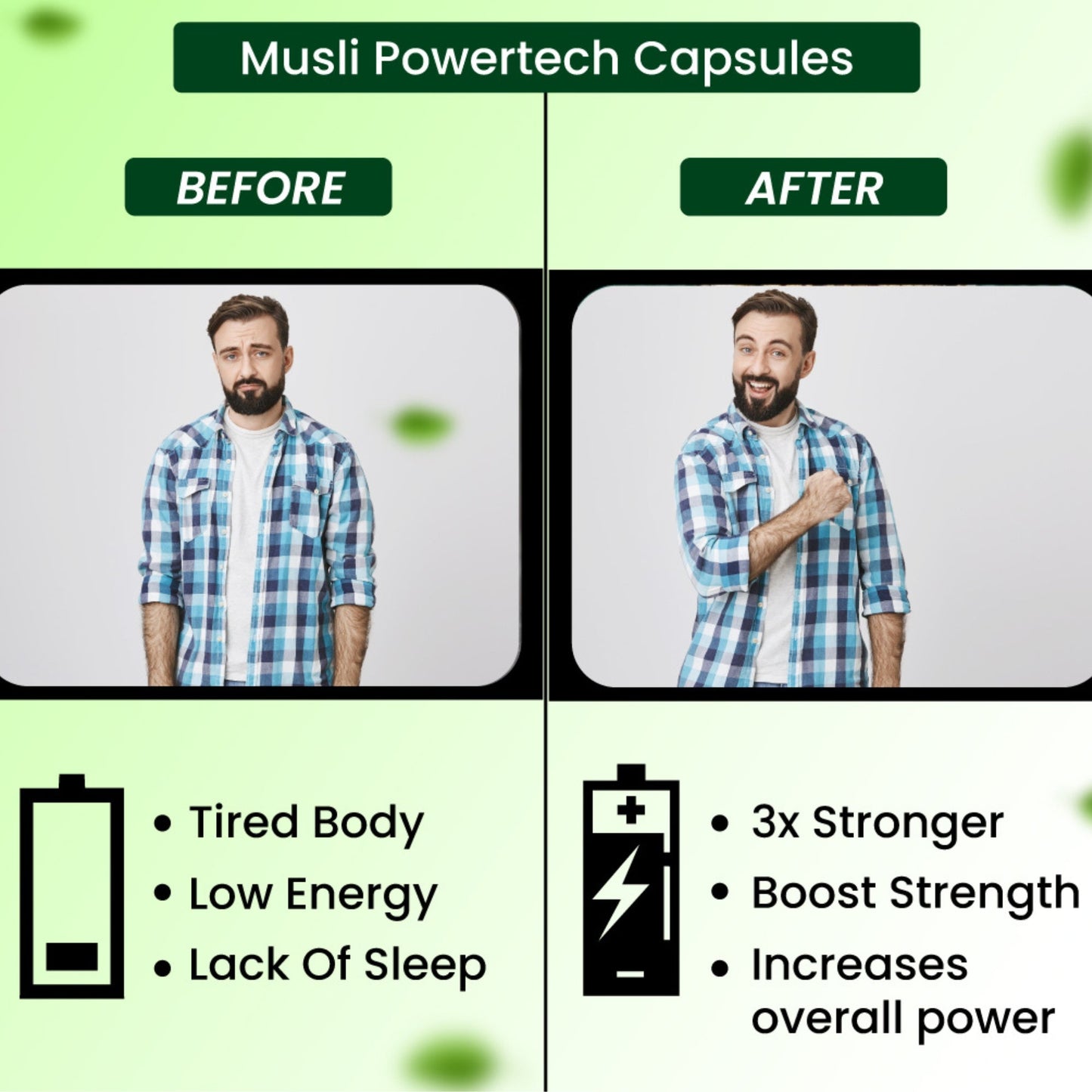 Cipzer Musli Powertech Capsules | Boost Sexual Stamina, Energy, Strength & Men’s Performance Naturally