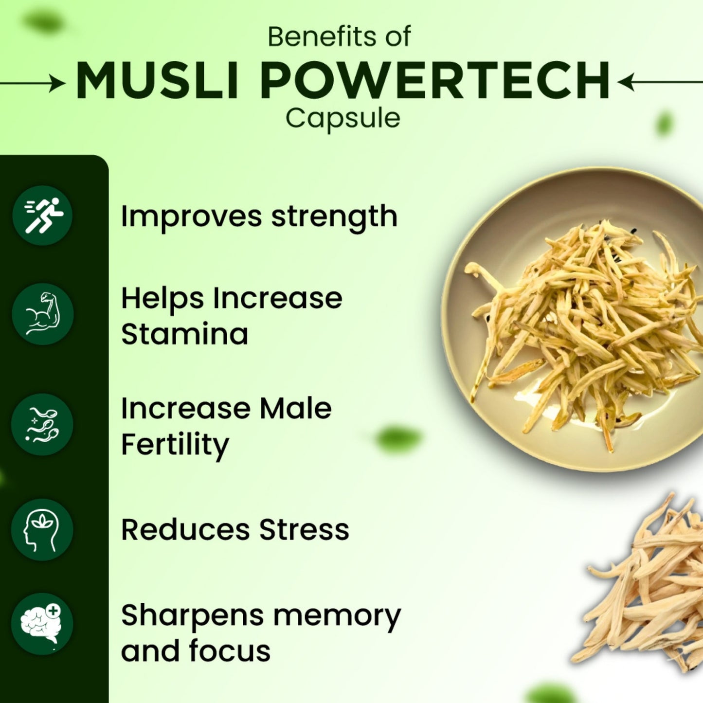 Cipzer Musli Powertech Capsules | Boost Sexual Stamina, Energy, Strength & Men’s Performance Naturally