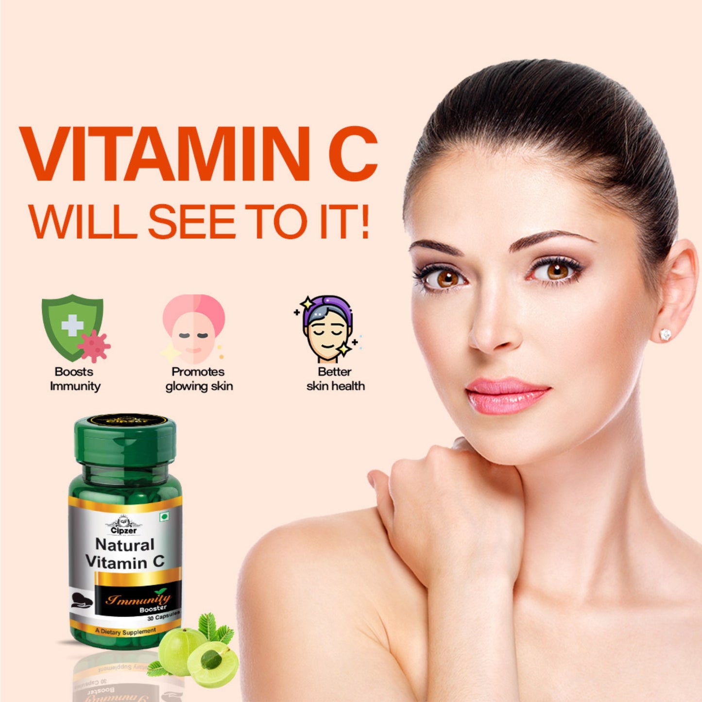 Cipzer Natural Vitamin C Capsule