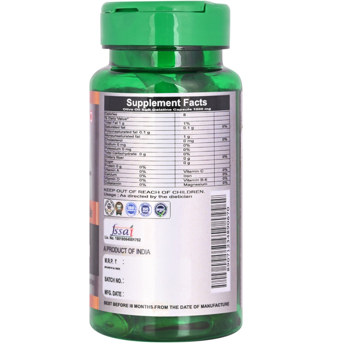 Cipzer Olive Oil Softgel Capsule