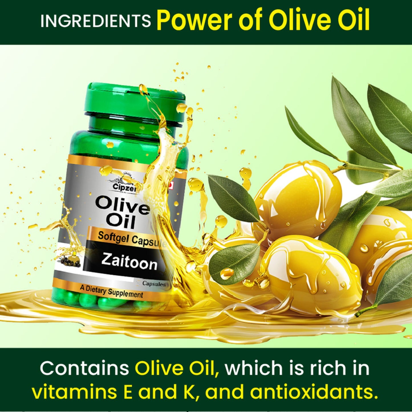 Cipzer Olive Oil Softgel Capsule