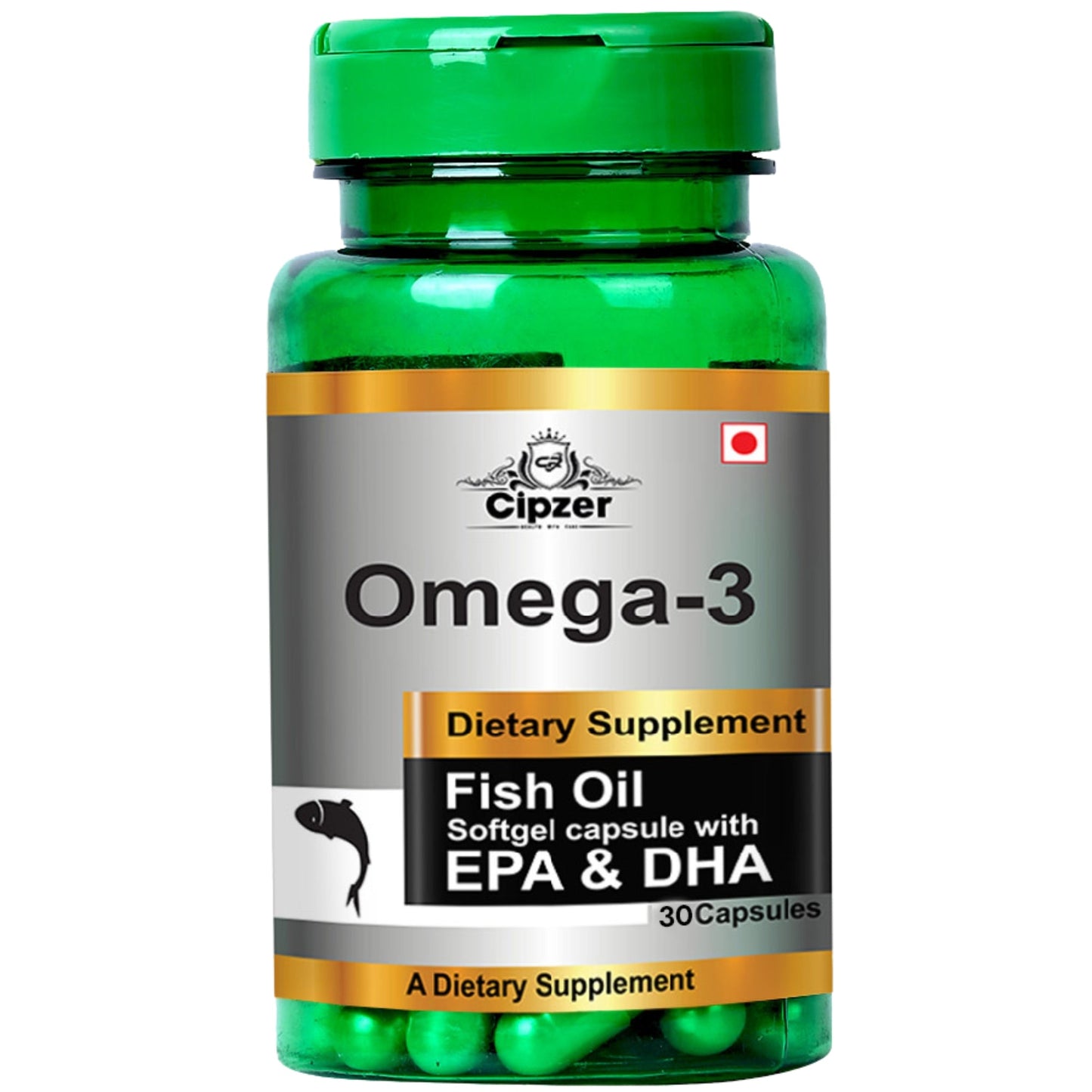 Cipzer Omega 3 Fish Oil Capsules | Heart Health, Brain Function, Joint Support & Complete Wellness
