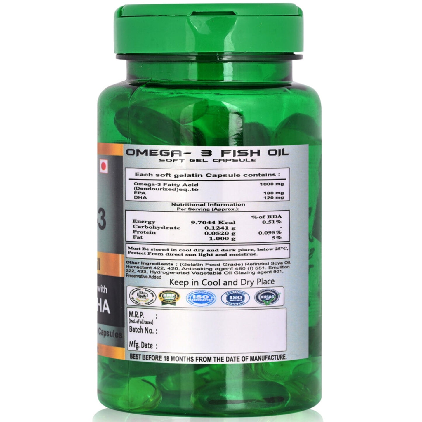 Cipzer Omega-3 Fish Oil Softgel Capsule
