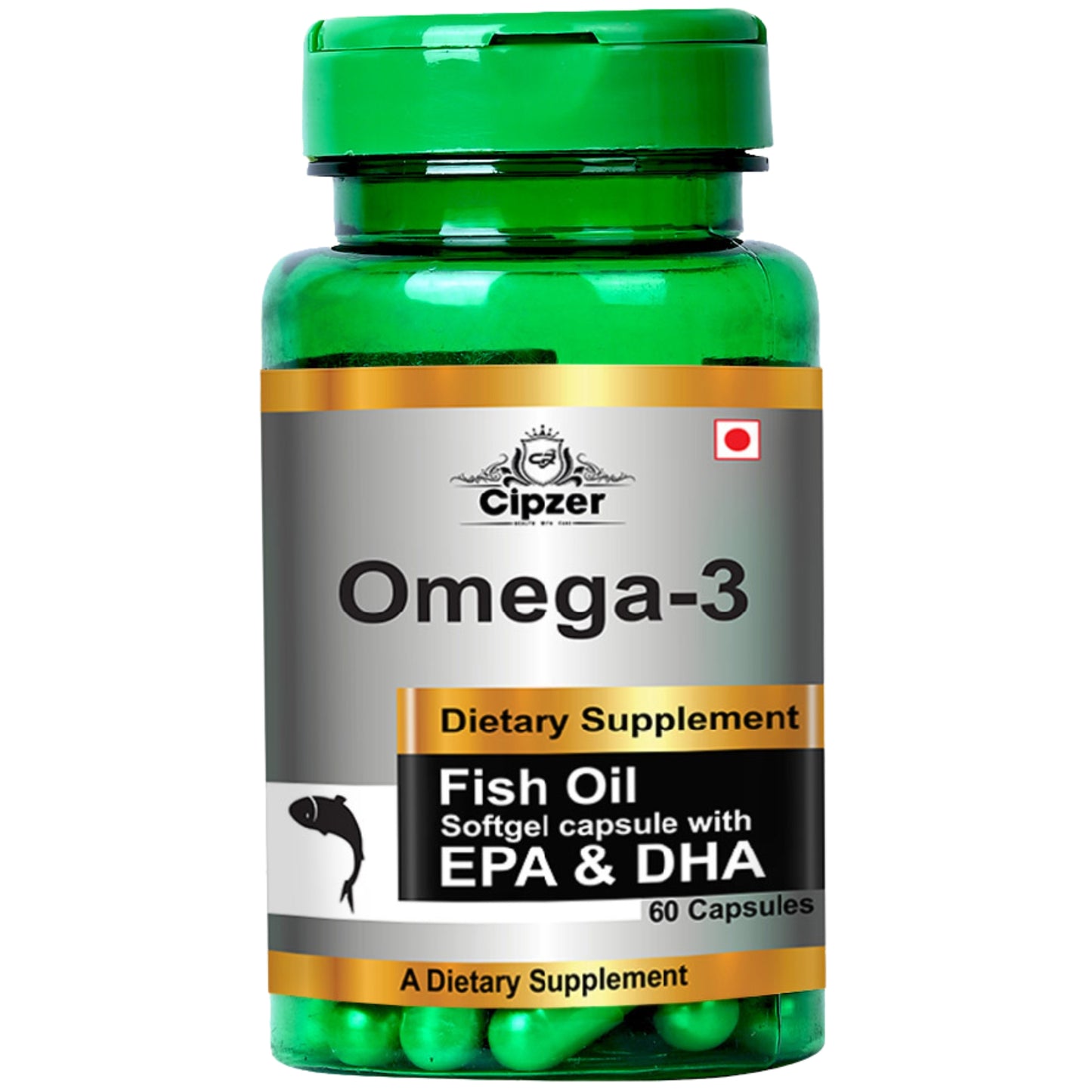 Cipzer Omega-3 Fish Oil Softgel Capsule